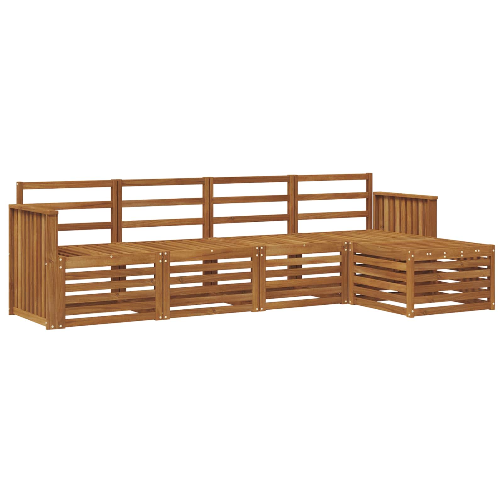 Ensemble de canapés d'extérieur 5 pcs Naturel - XIOS