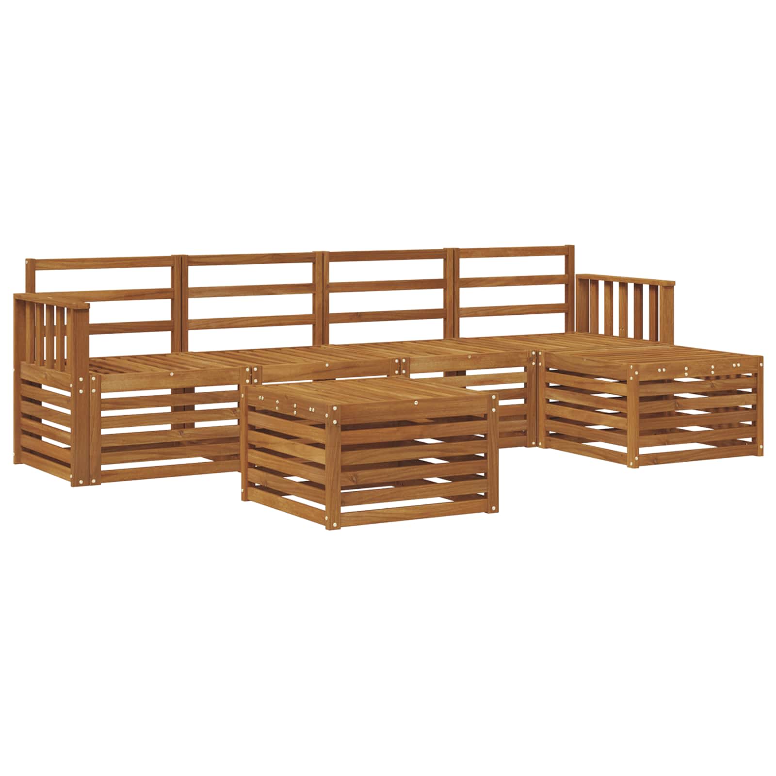 Ensemble de canapés d'extérieur 6 pcs Naturel - XIOS