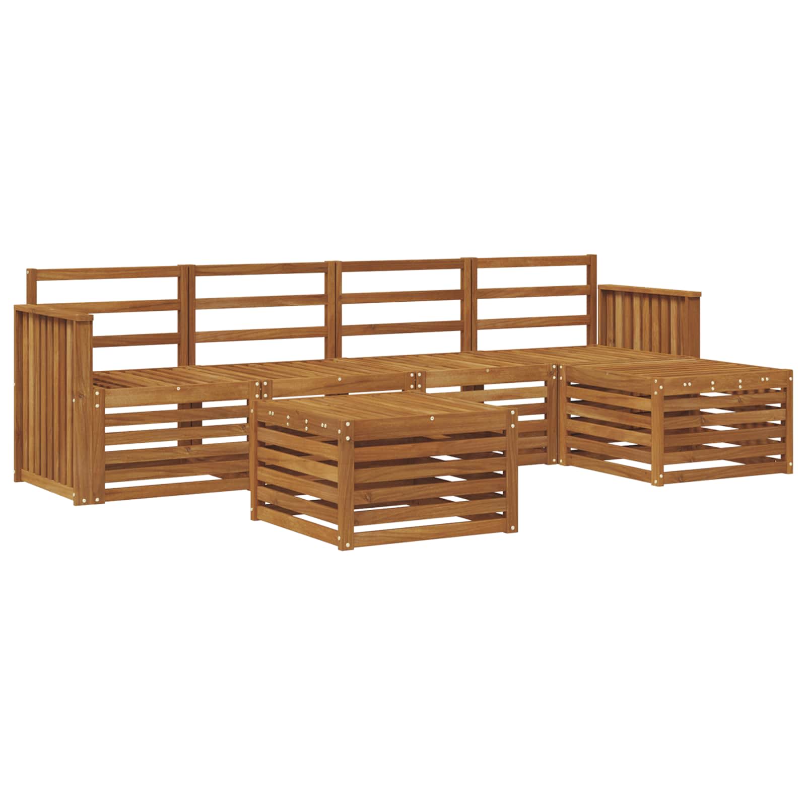 Ensemble de canapés d'extérieur 6 pcs Naturel - XIOS
