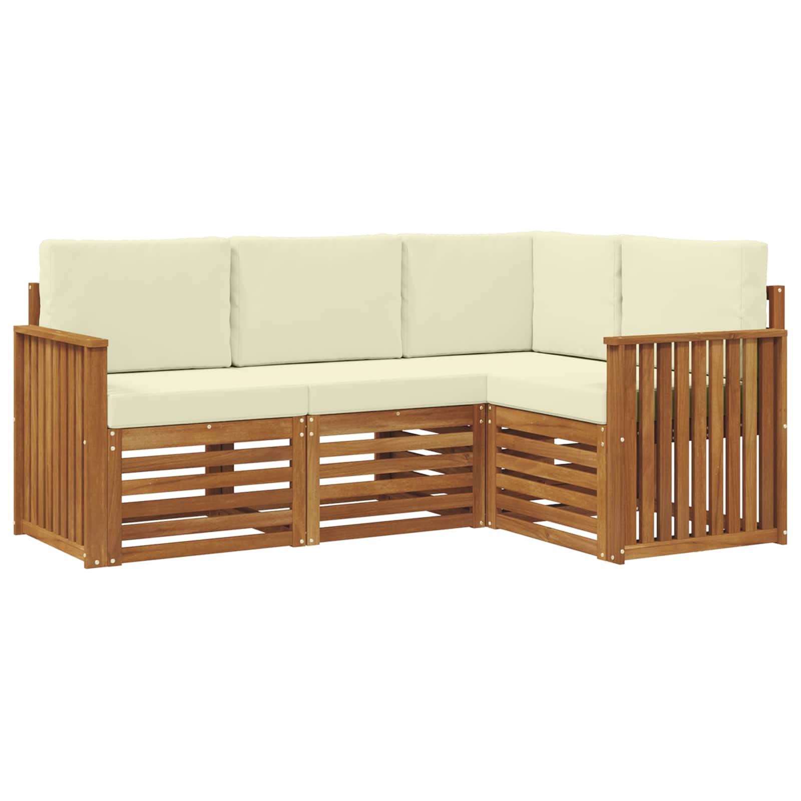 Ensembles de canapés avec coussin 4 pcs Naturel et Crème - XIOS