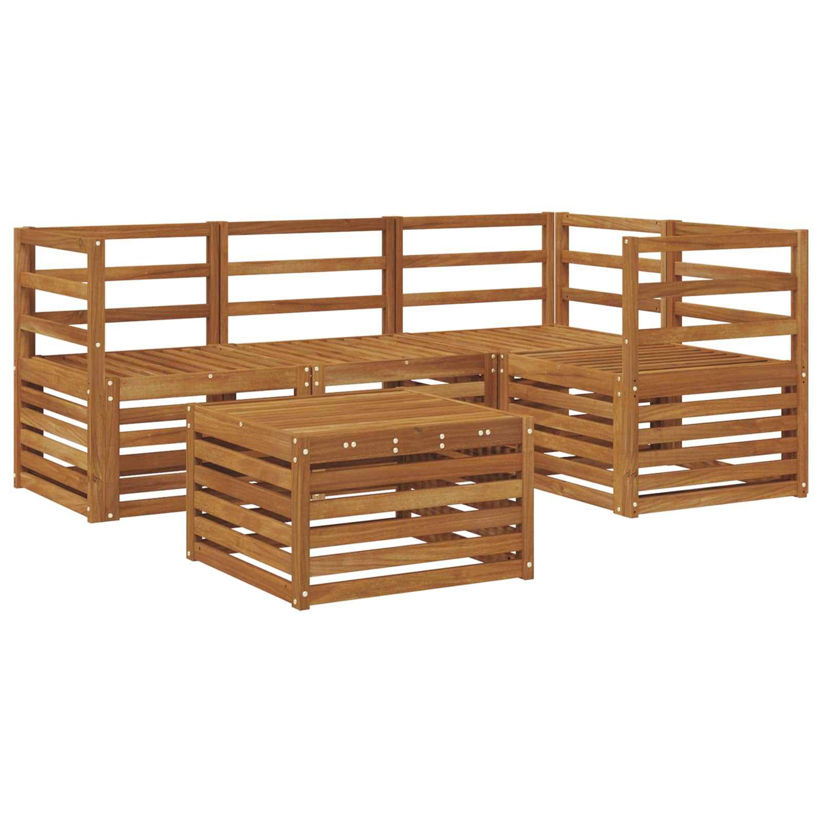 Ensemble de canapés d'extérieur 5 pcs Naturel - XIOS