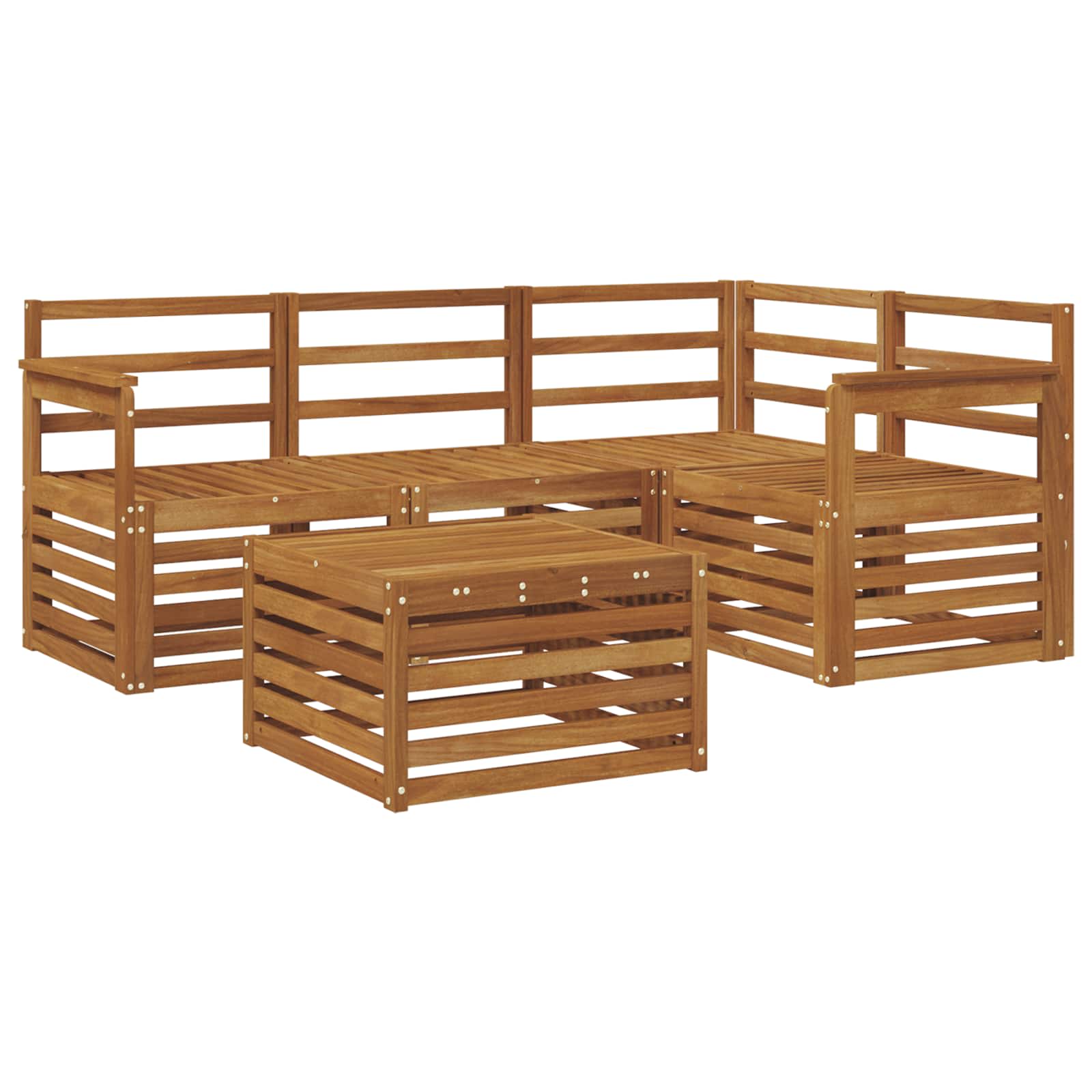 Ensemble de canapés d'extérieur 5 pcs Naturel - XIOS