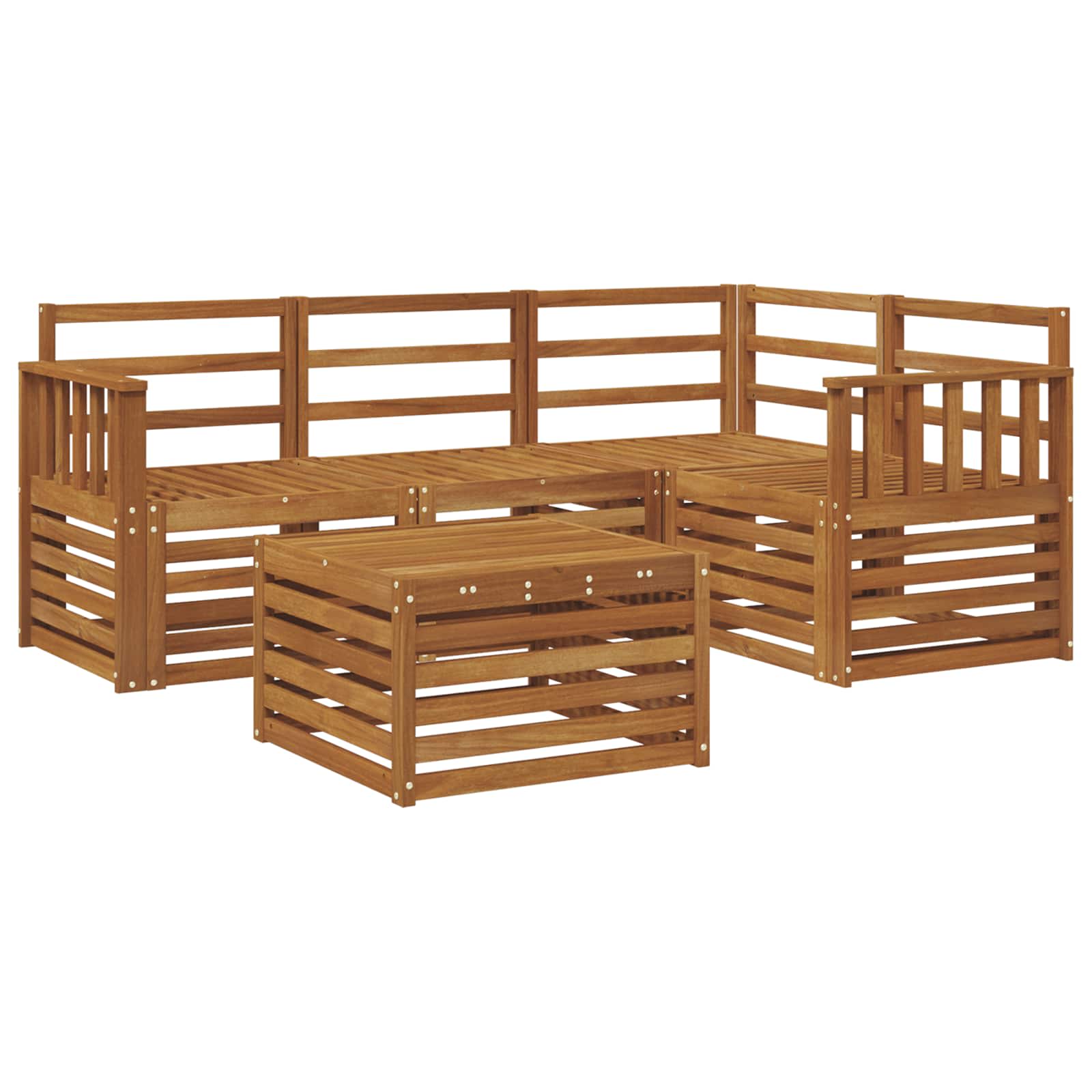 Ensemble de canapés d'extérieur 5 pcs Naturel - XIOS