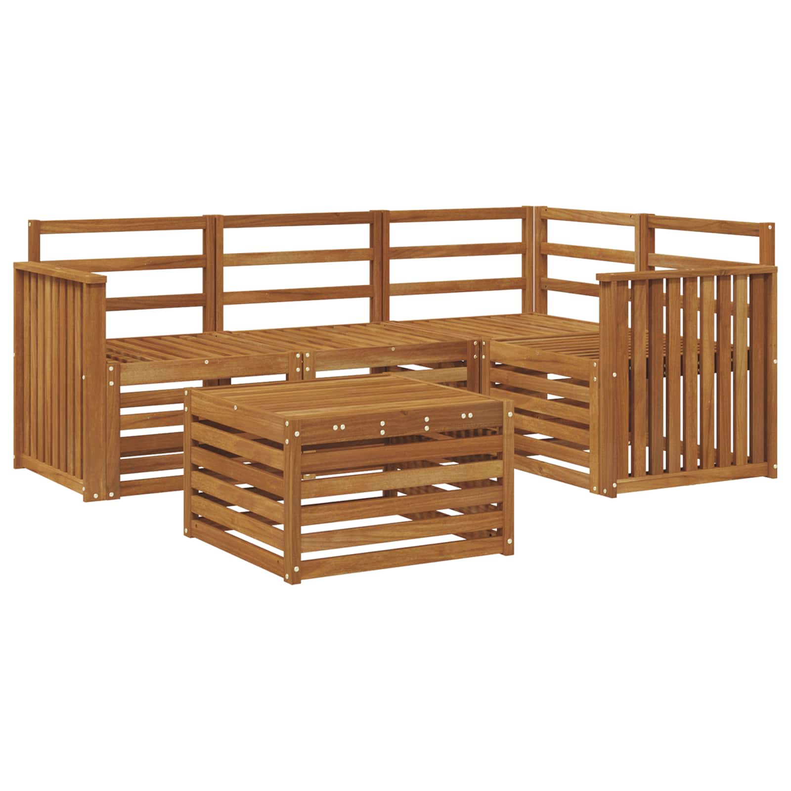 Ensemble de canapés d'extérieur 5 pcs Naturel - XIOS