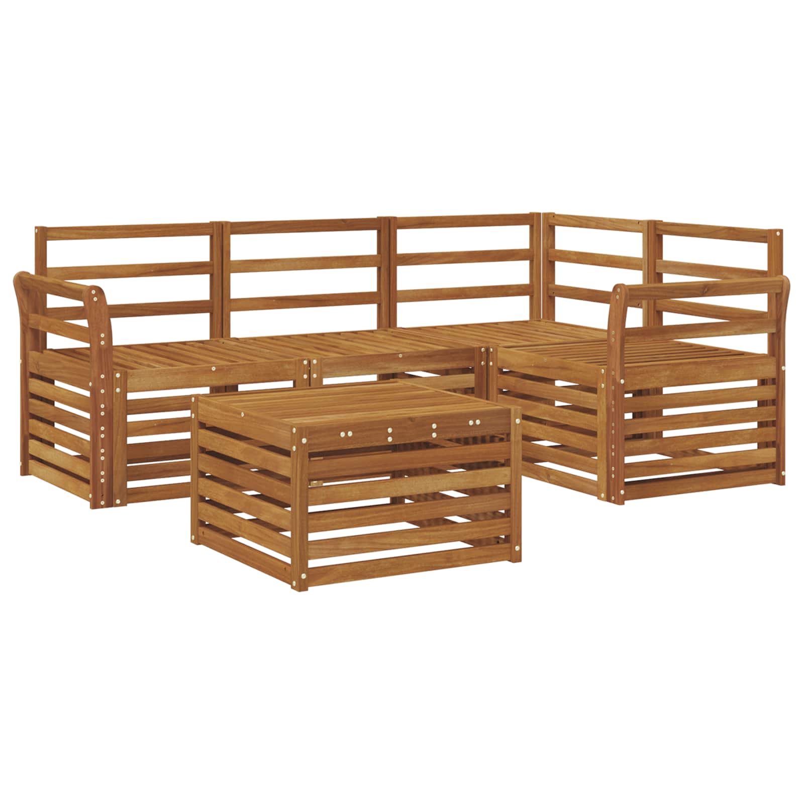 Ensemble de canapés d'extérieur 5 pcs Naturel - XIOS
