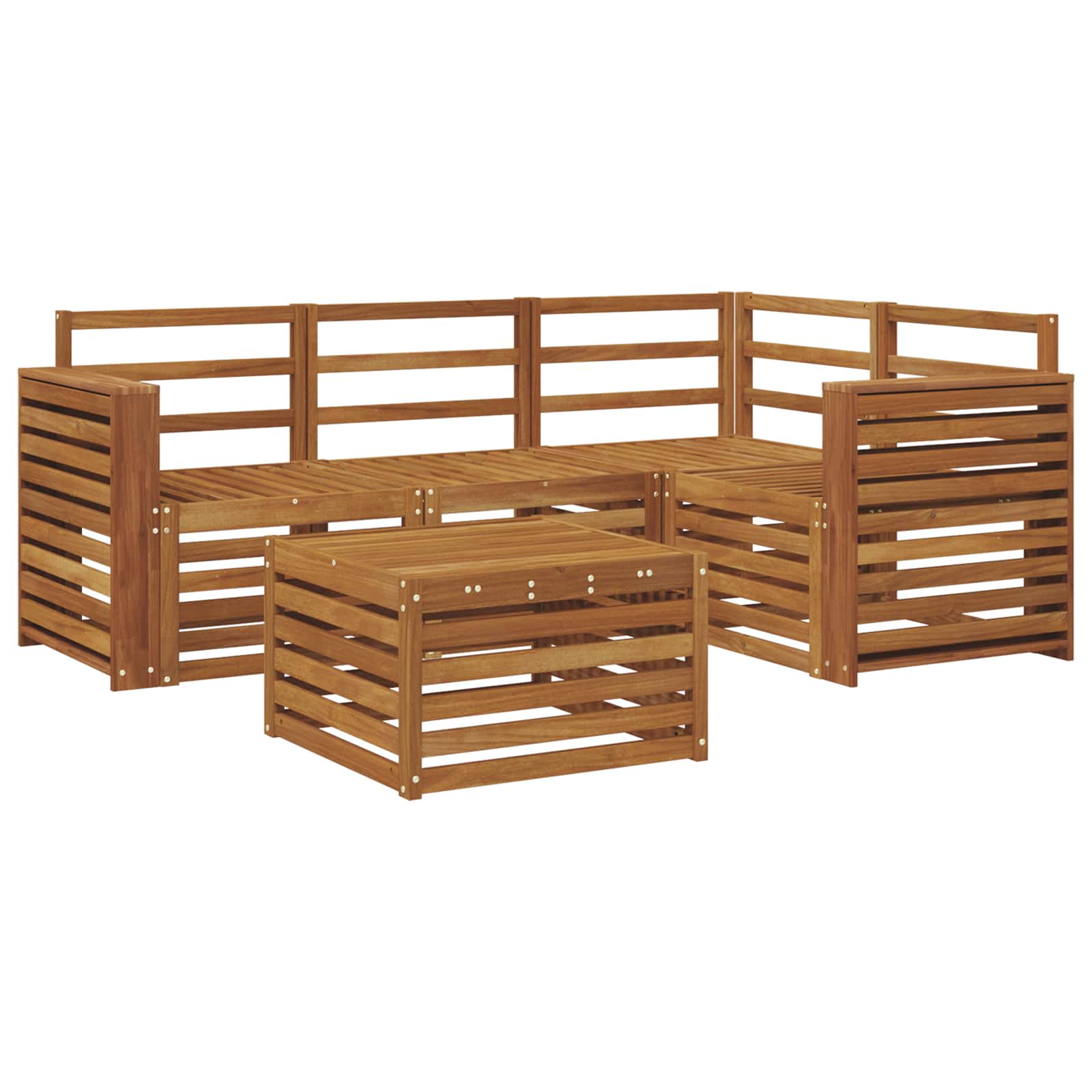 Ensemble de canapés d'extérieur 5 pcs Naturel - XIOS