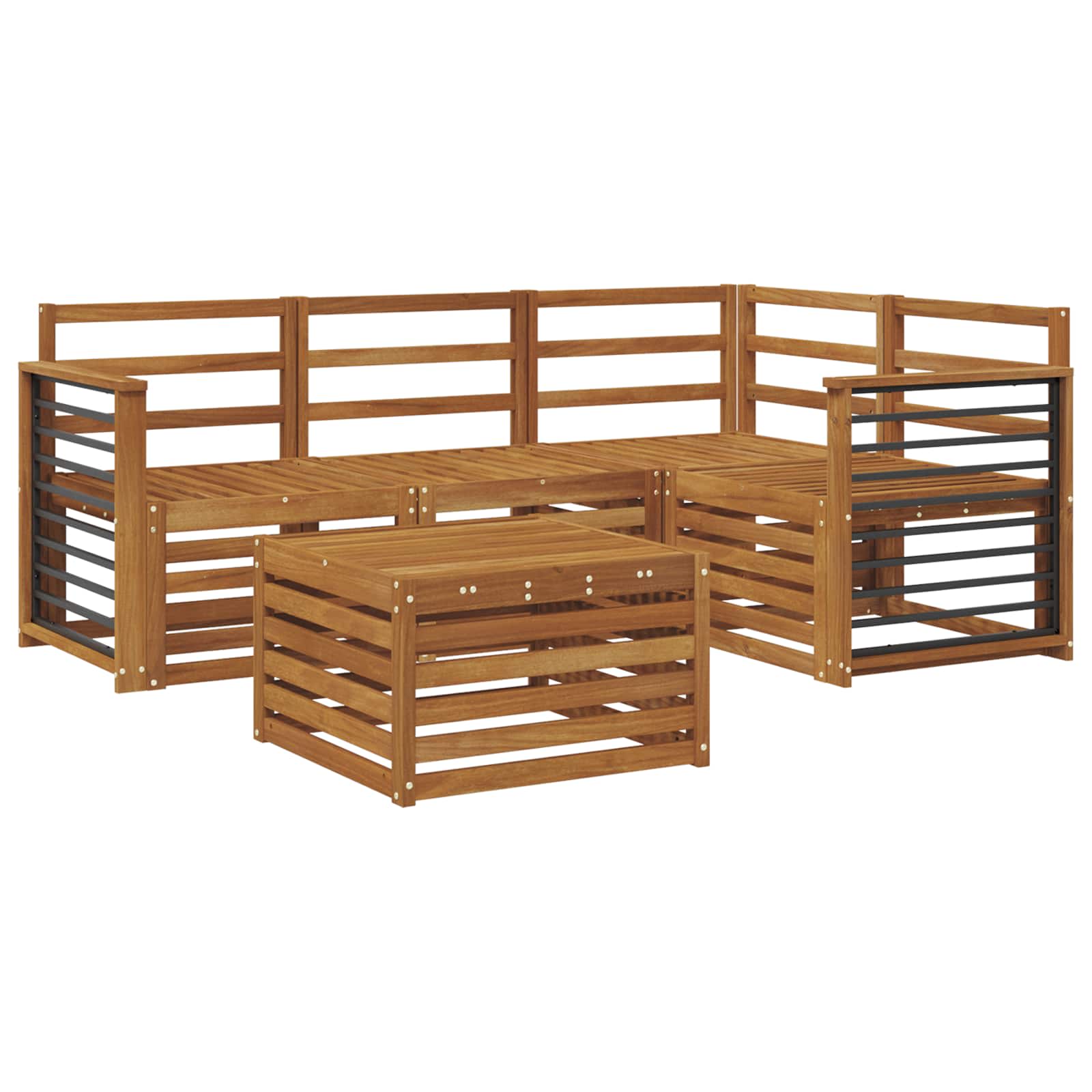 Ensemble de canapés d'extérieur 5 pcs Naturel - XIOS