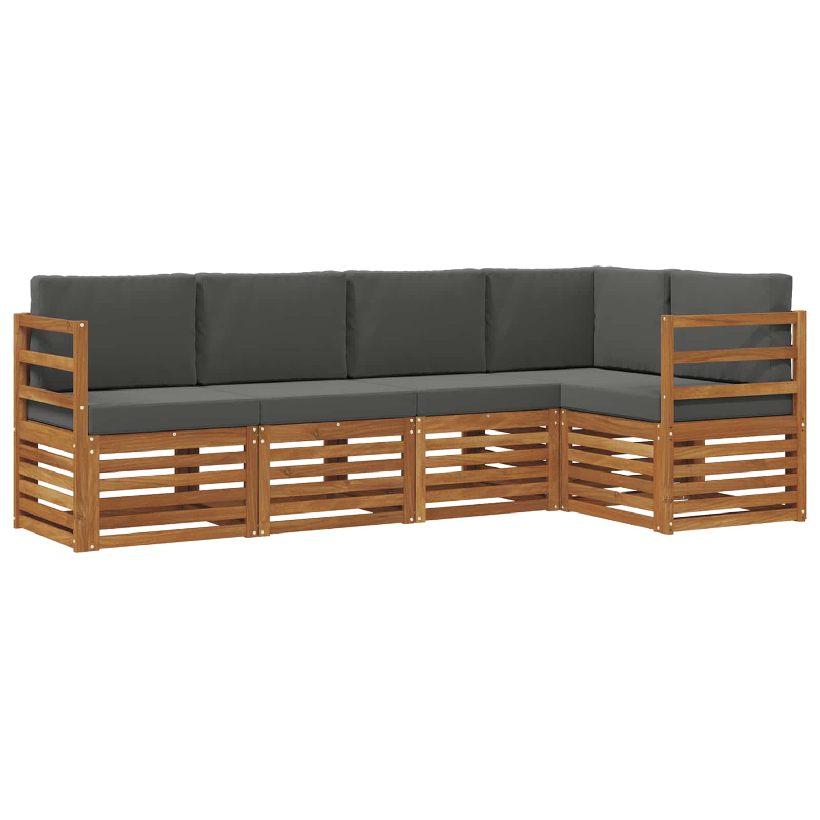 Ensemble de canapé d'angle 5 pcs Naturel et Anthracite - XIOS
