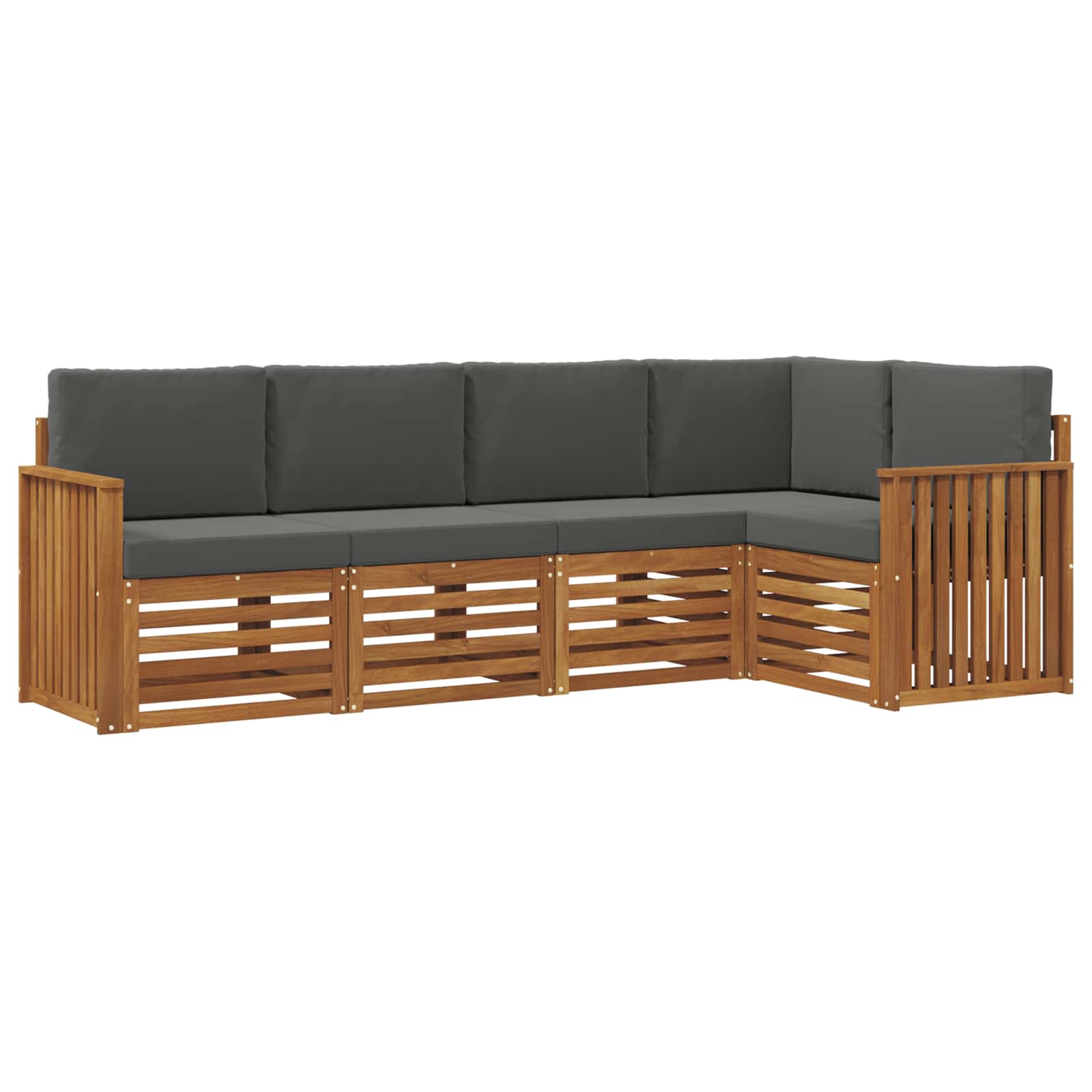 Ensemble de canapé d'angle 5 pcs Naturel et Anthracite - XIOS