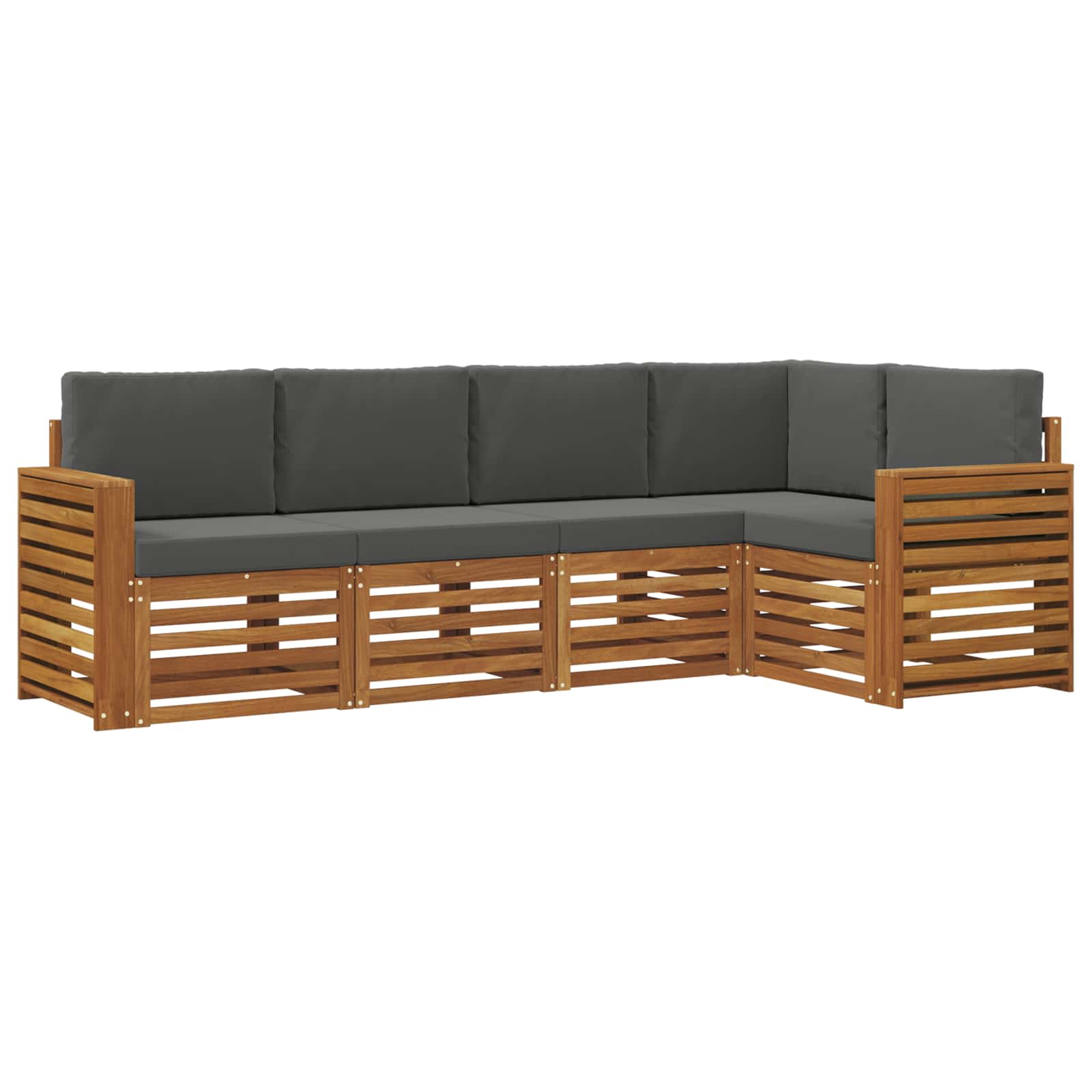 Ensemble de canapé d'angle 5 pcs Naturel et Anthracite - XIOS