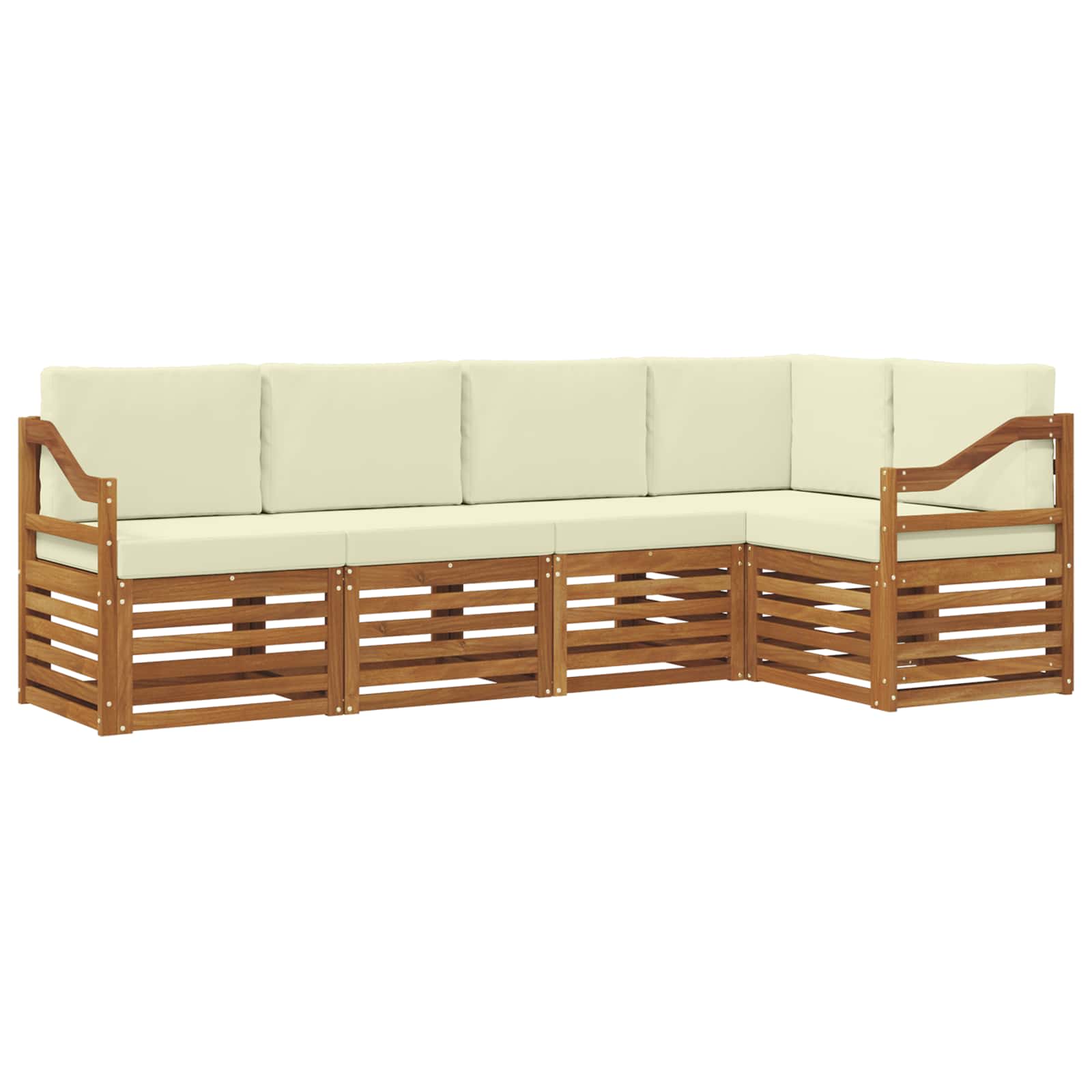 Ensembles de canapés avec coussin 5 pcs Naturel et Crème - XIOS