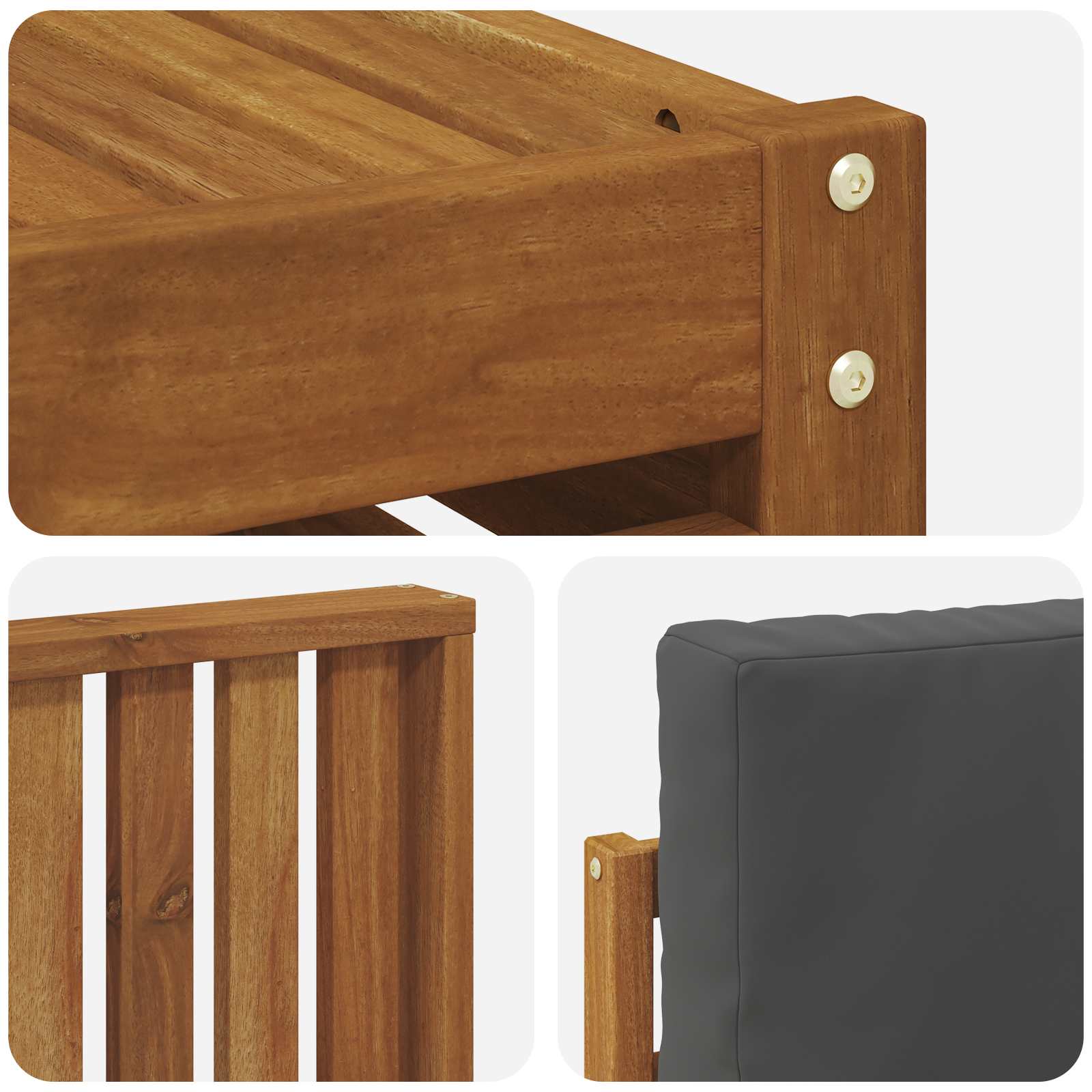 Ensemble de canapé d'angle 7 pcs Naturel et Anthracite - XIOS