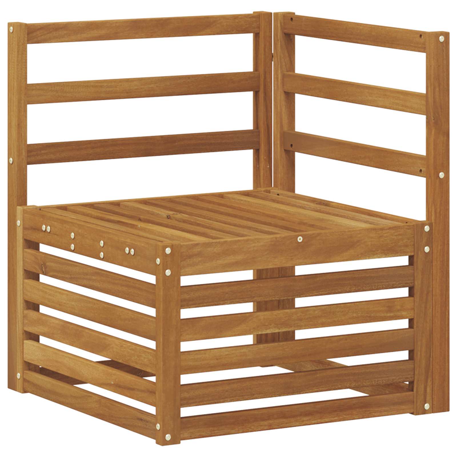 Ensemble de canapé d'angle 7 pcs Naturel Bois d'Acacia Massif - XIOS