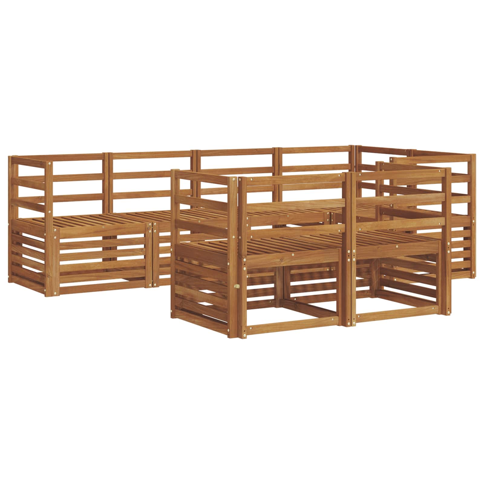 Ensemble de canapé d'angle 7 pcs Naturel - XIOS