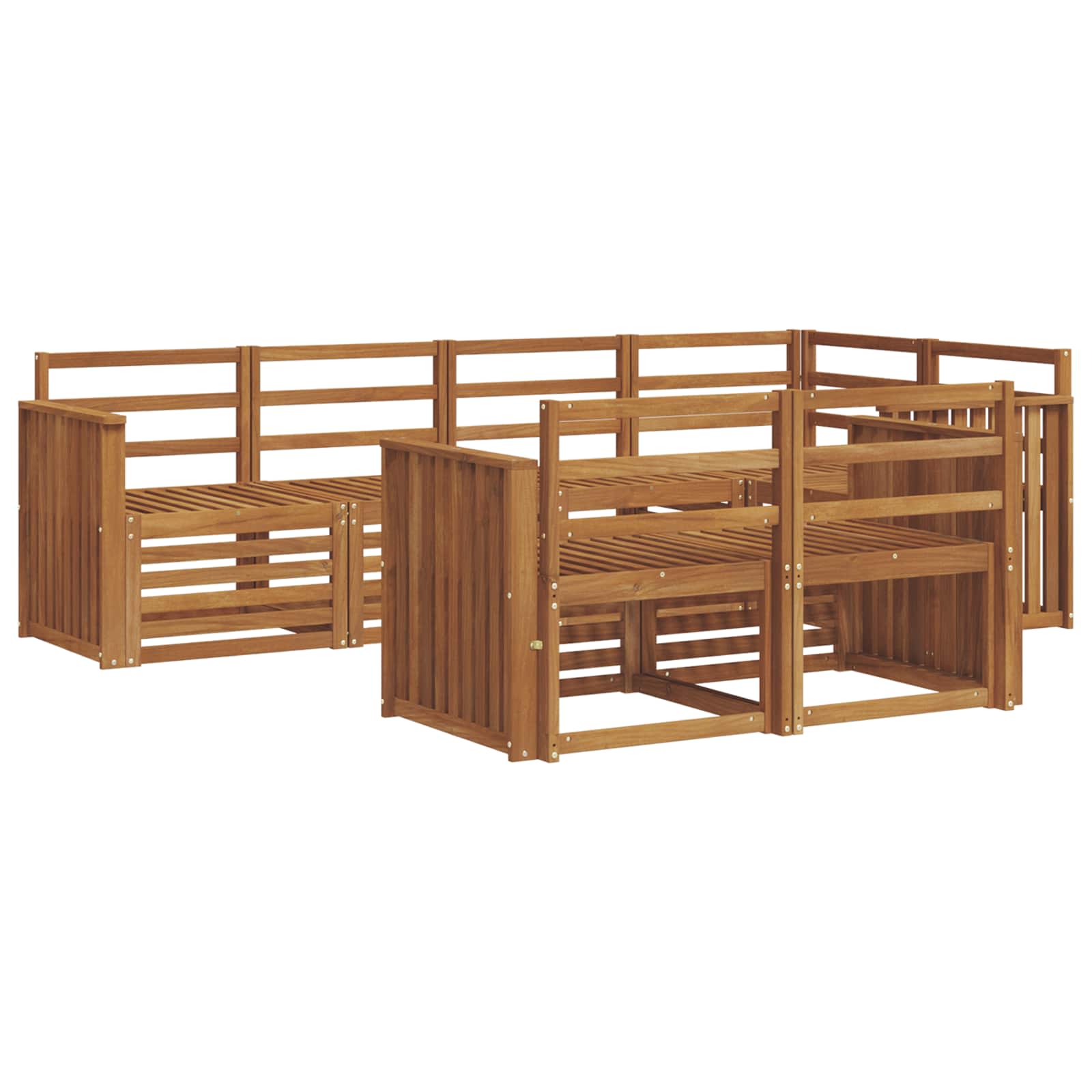 Ensemble de canapé d'angle 7 pcs Naturel - XIOS