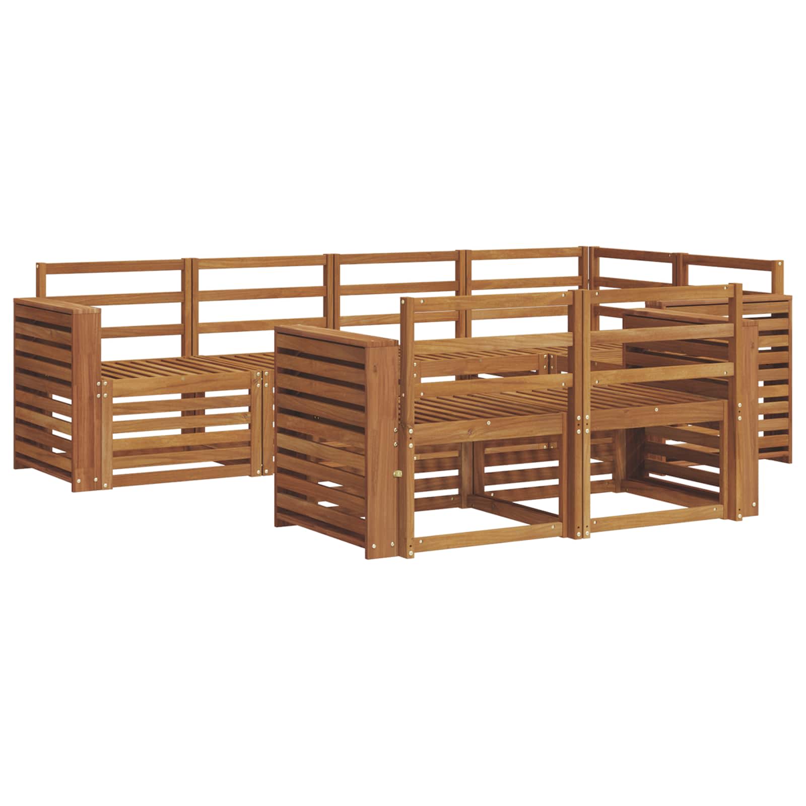 Ensemble de canapé d'angle 7 pcs Naturel - XIOS