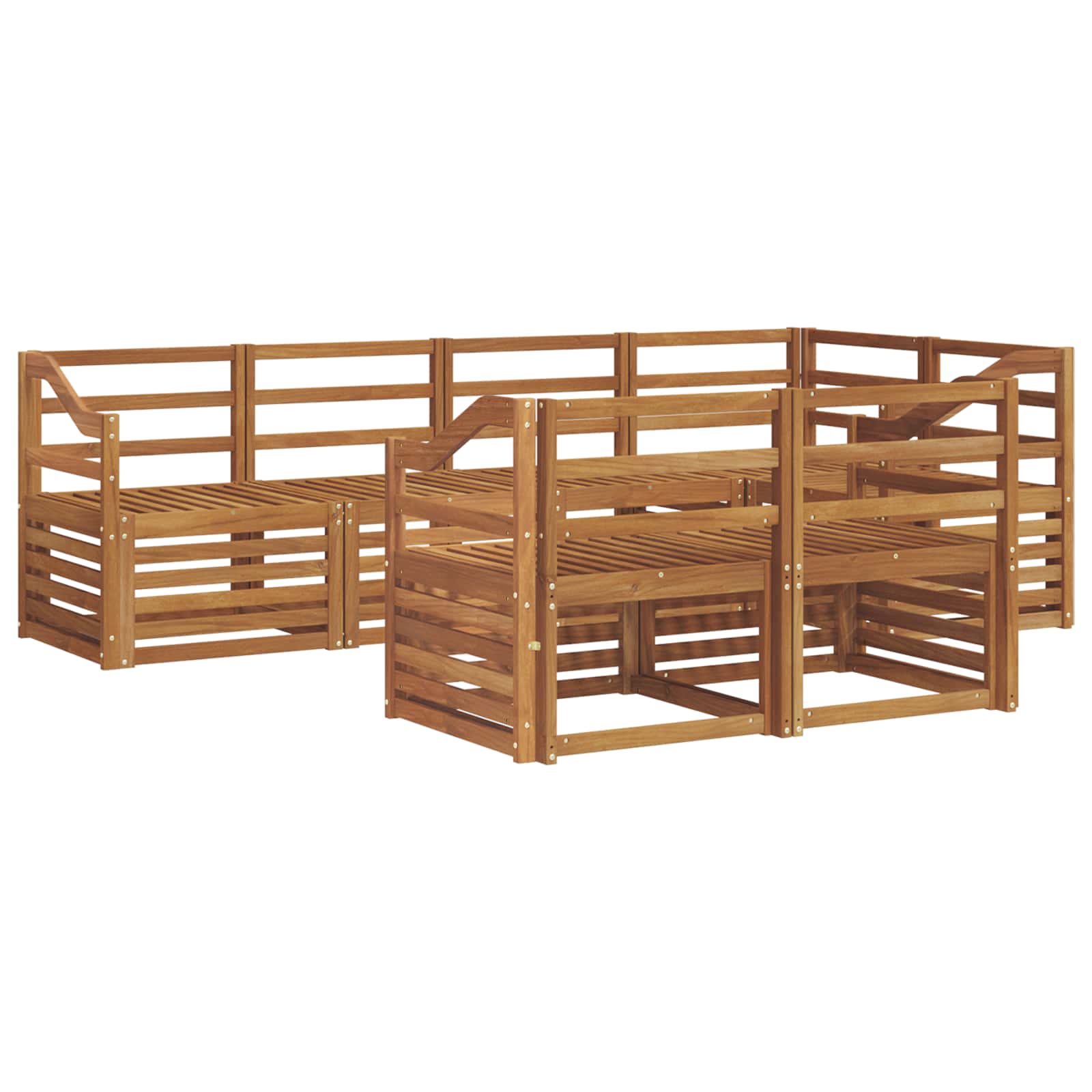 Ensemble de canapé d'angle 7 pcs Naturel - XIOS