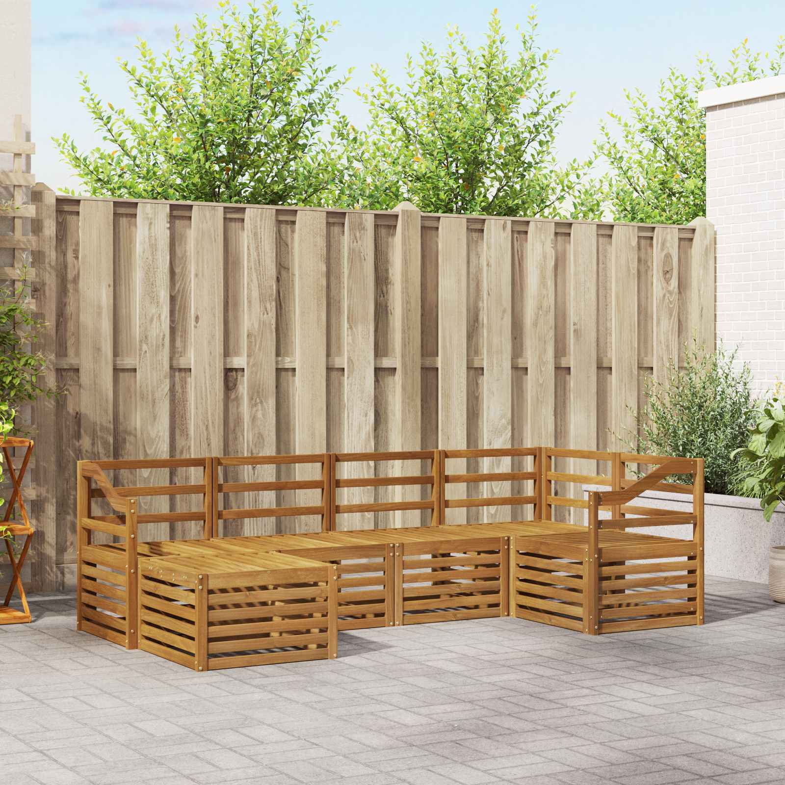 Ensemble de canapé d'angle 6 pcs Naturel - XIOS