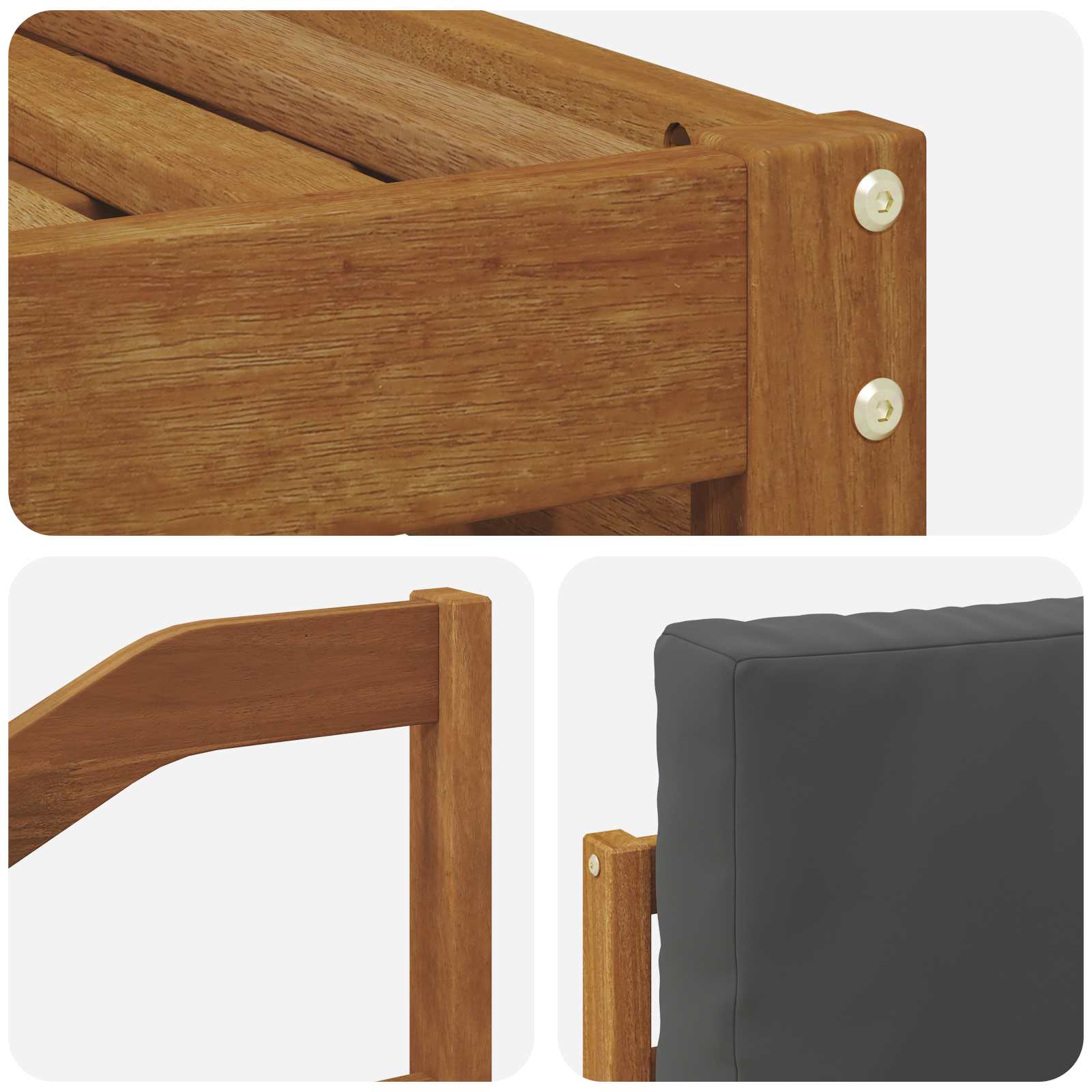 Ensemble de canapé d'angle 6 pcs Naturel et Anthracite - XIOS