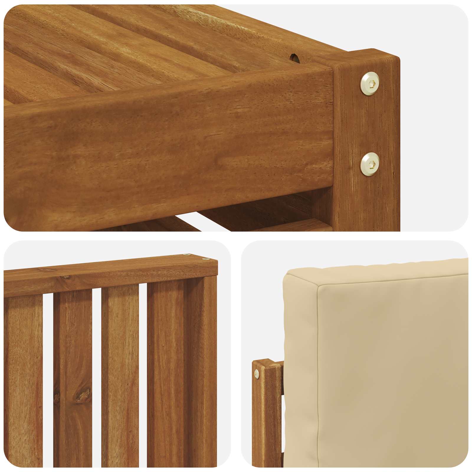 Ensemble de canapés d'extérieur 8 pcs Naturel et Beige - XIOS