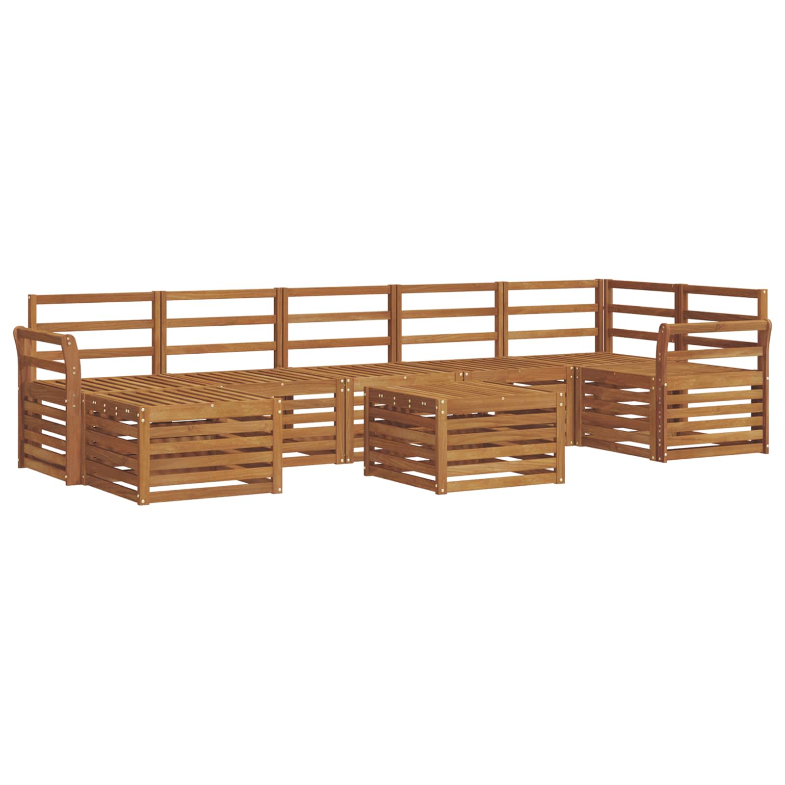 Ensemble de canapés d'extérieur 8 pcs Naturel - XIOS