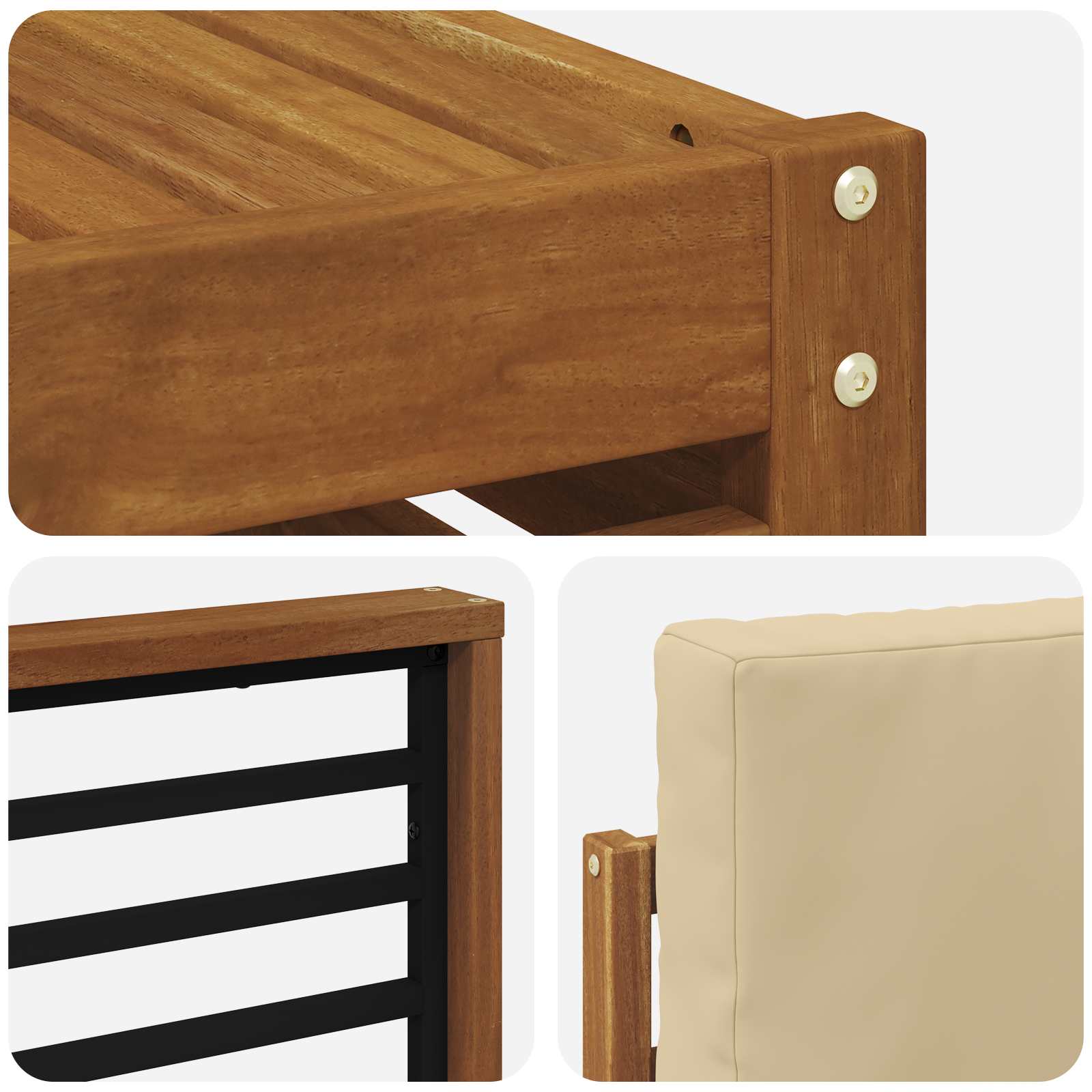 Ensemble de canapés d'extérieur 8 pcs Naturel et Beige - XIOS