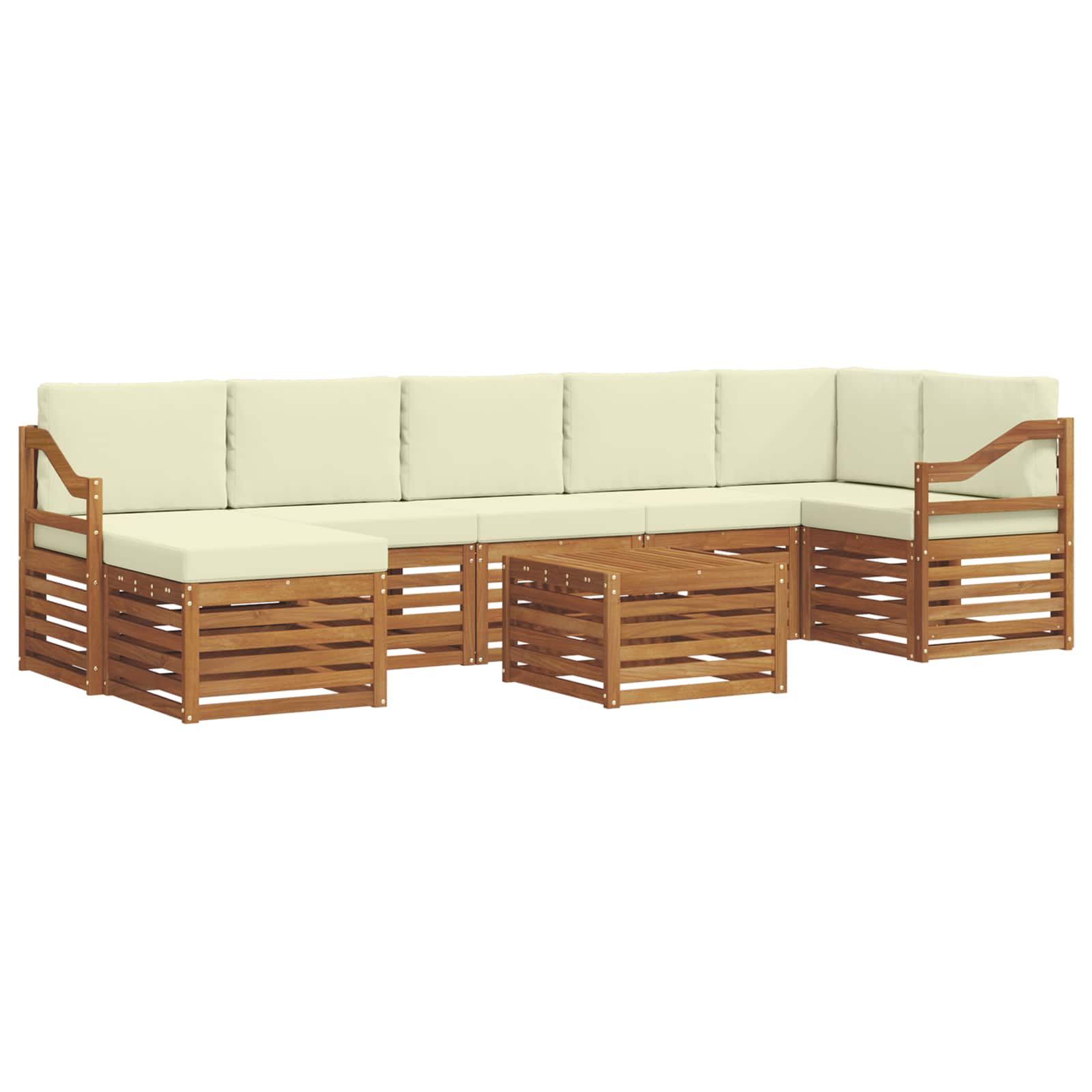 Ensemble de canapés d'extérieur 8 pcs Naturel et Crème - XIOS