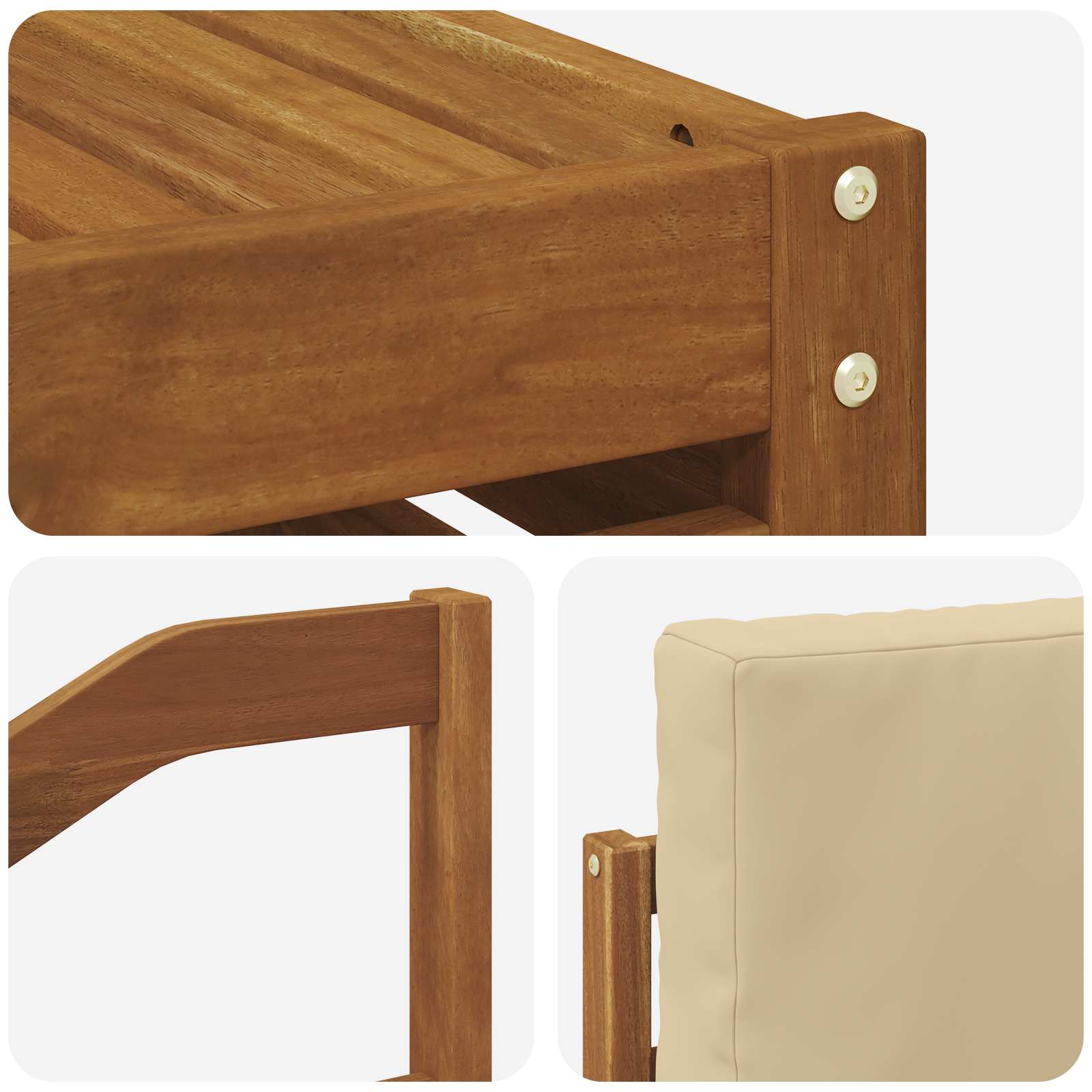 Ensemble de canapés d'extérieur 8 pcs Naturel et Beige - XIOS