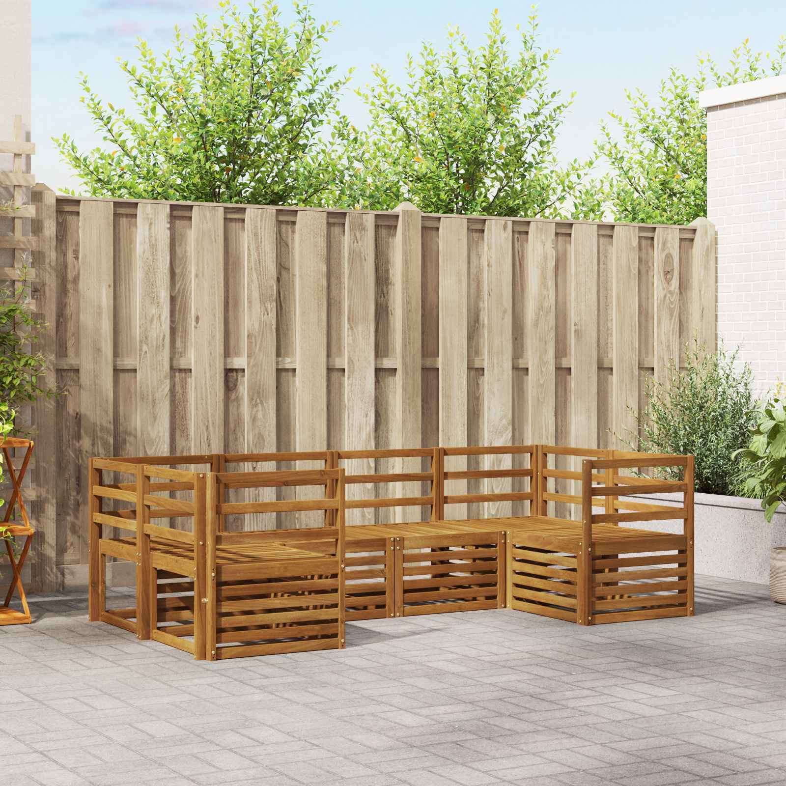 Ensemble de canapé d'angle 6 pcs Naturel - XIOS