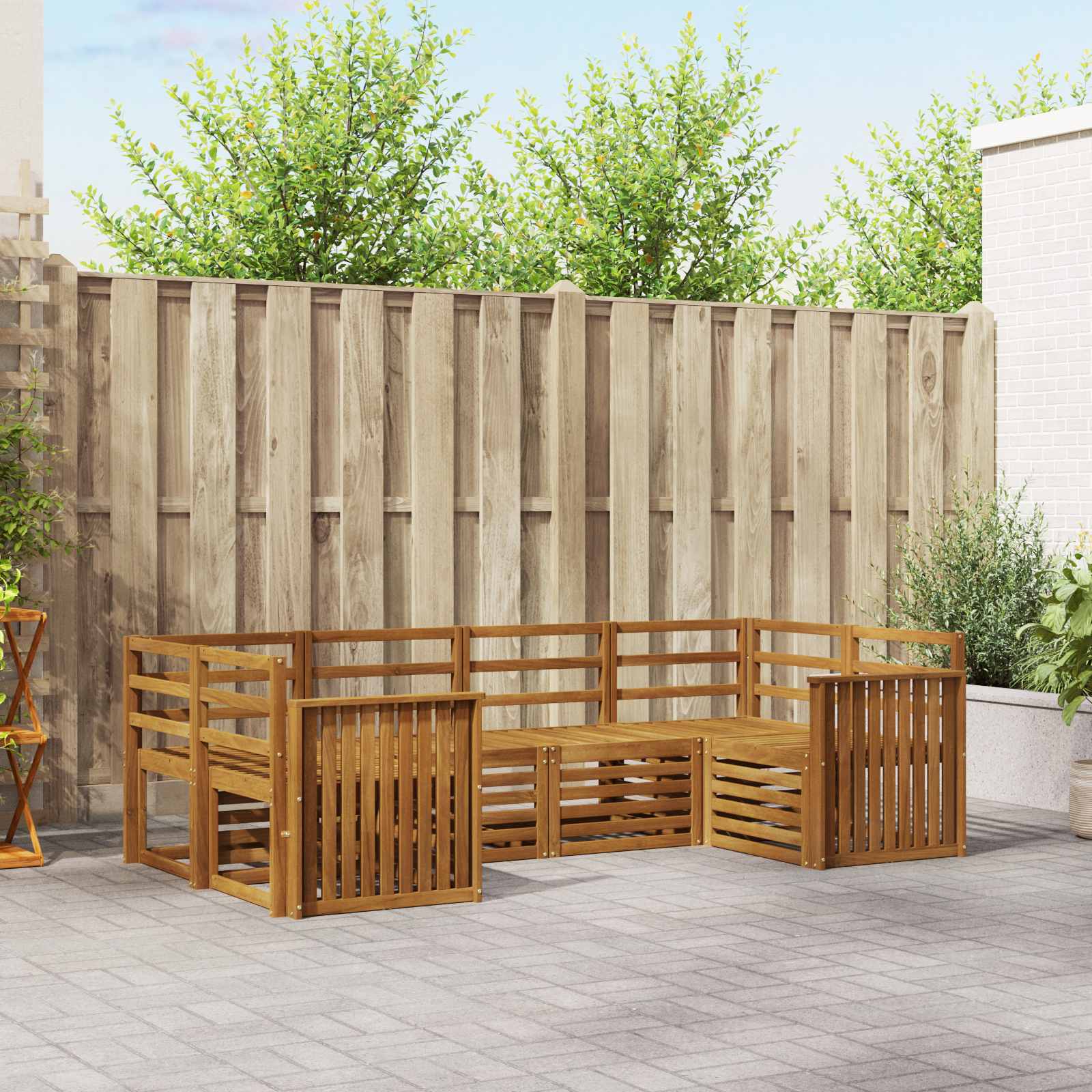 Ensemble de canapé d'angle 6 pcs Naturel - XIOS