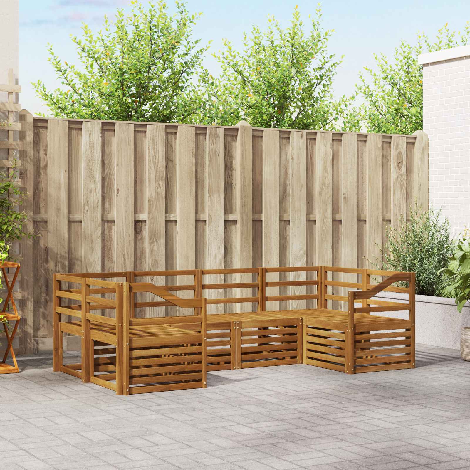 Ensemble de canapé d'angle 6 pcs Naturel - XIOS