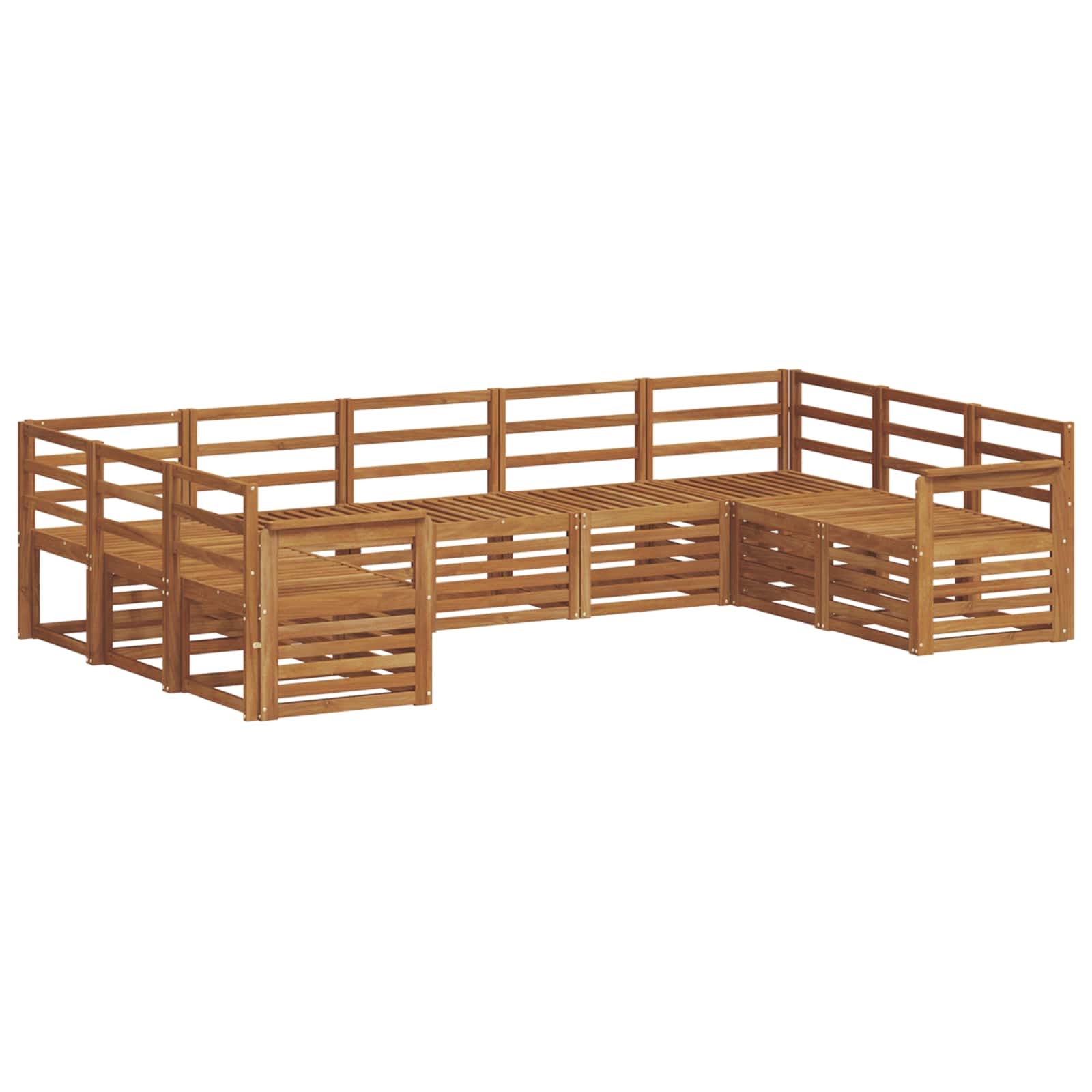 Ensemble de canapé d'angle 9 pcs Naturel - XIOS