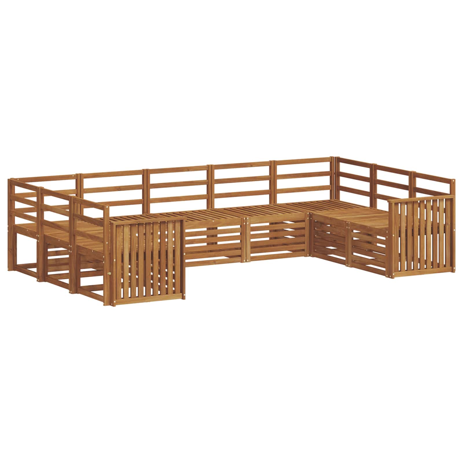 Ensemble de canapé d'angle 9 pcs Naturel - XIOS