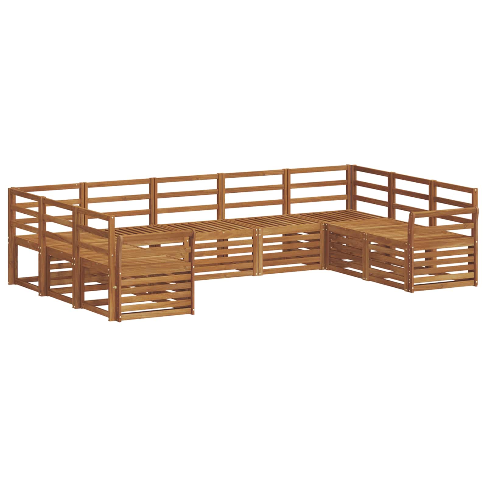 Ensemble de canapé d'angle 9 pcs Naturel - XIOS