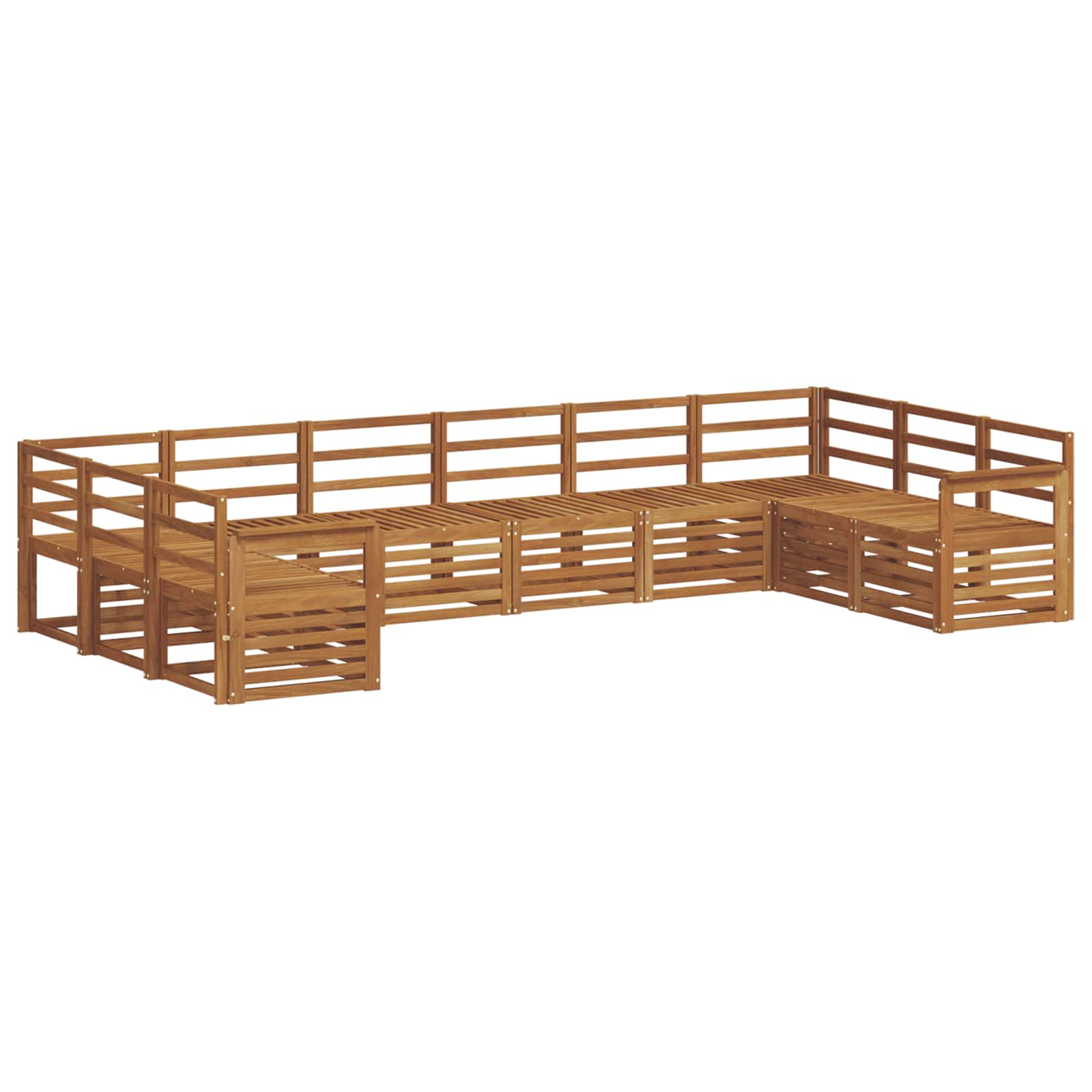 Ensemble de canapé d'angle 10 pcs Naturel - XIOS