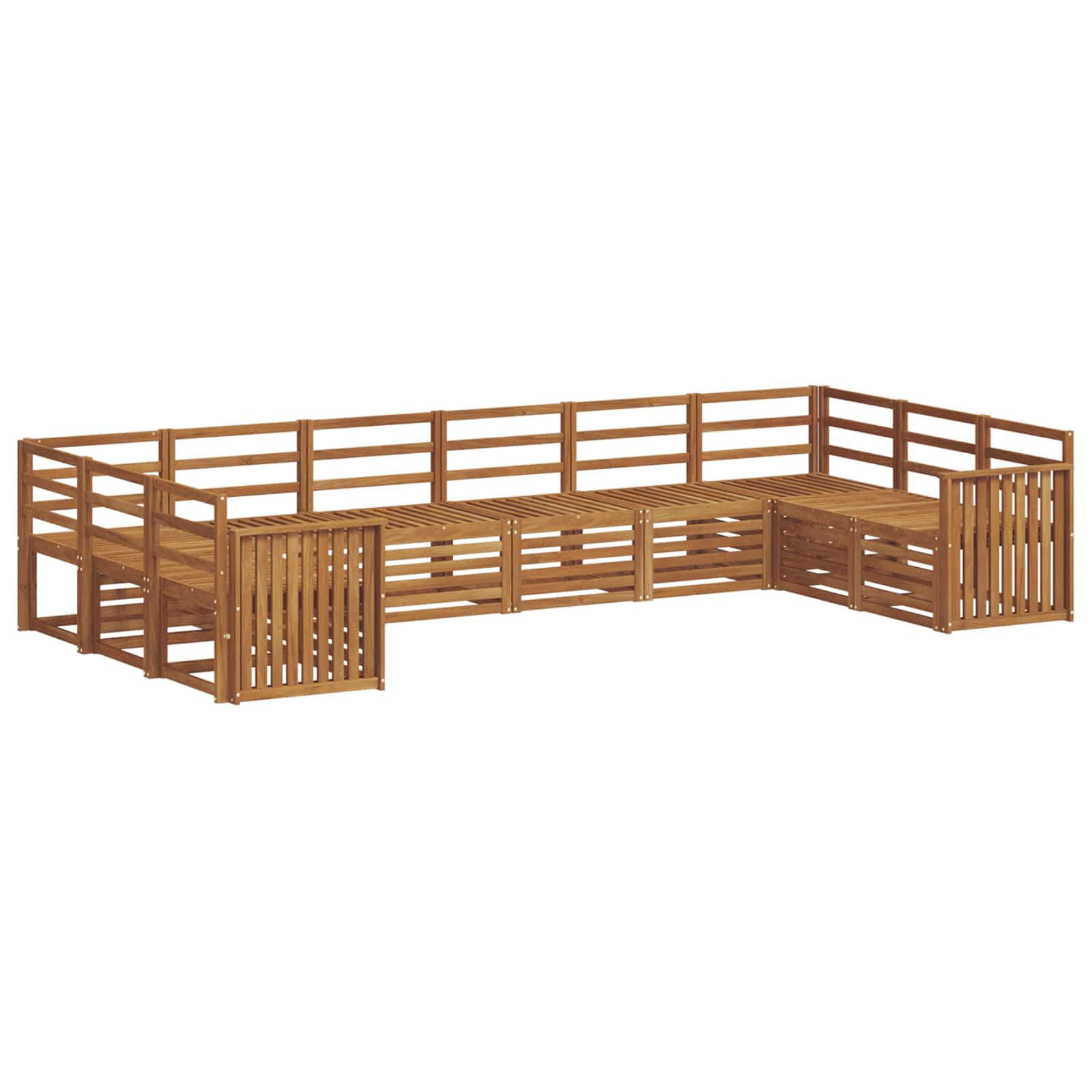Ensemble de canapé d'angle 10 pcs Naturel - XIOS