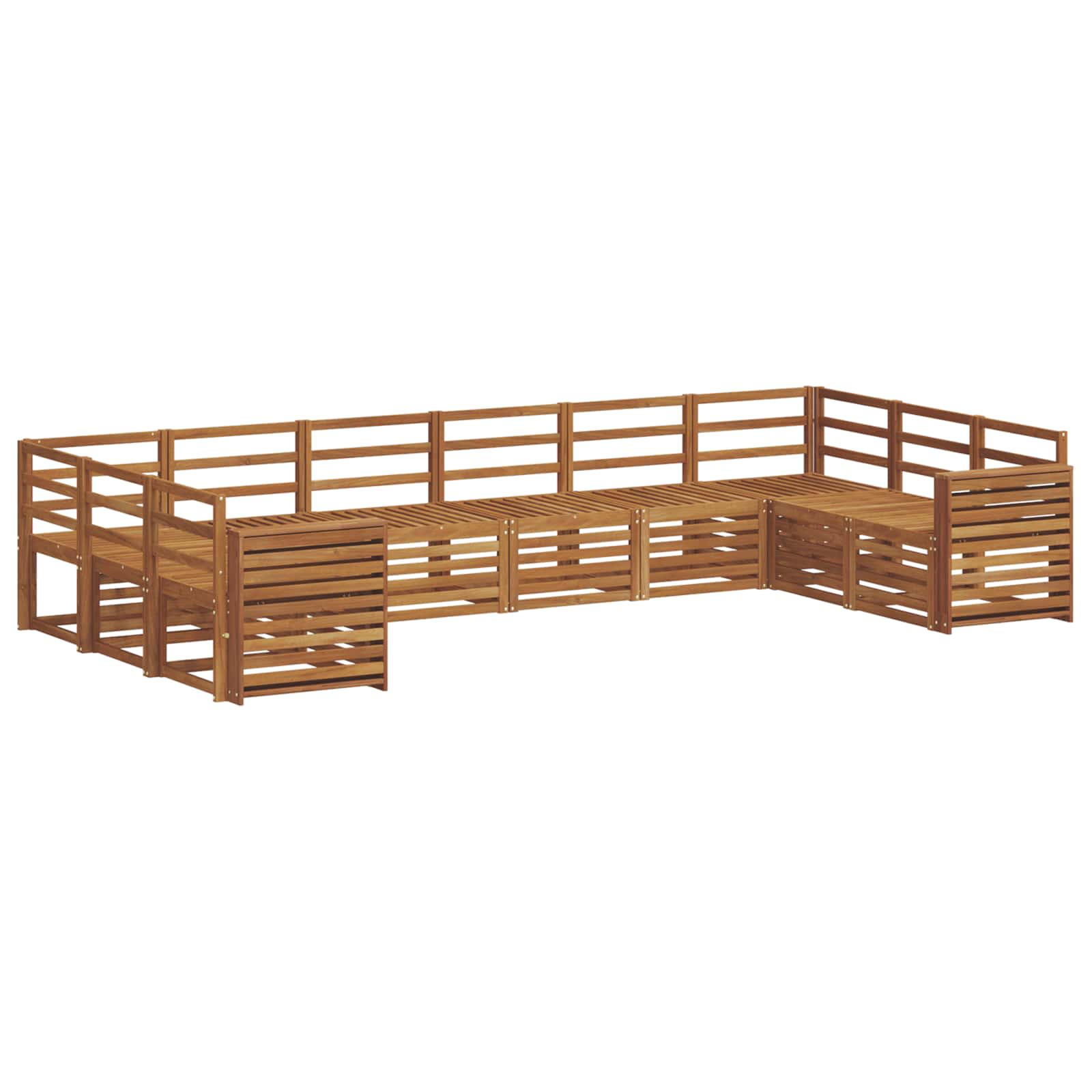 Ensemble de canapé d'angle 10 pcs Naturel - XIOS