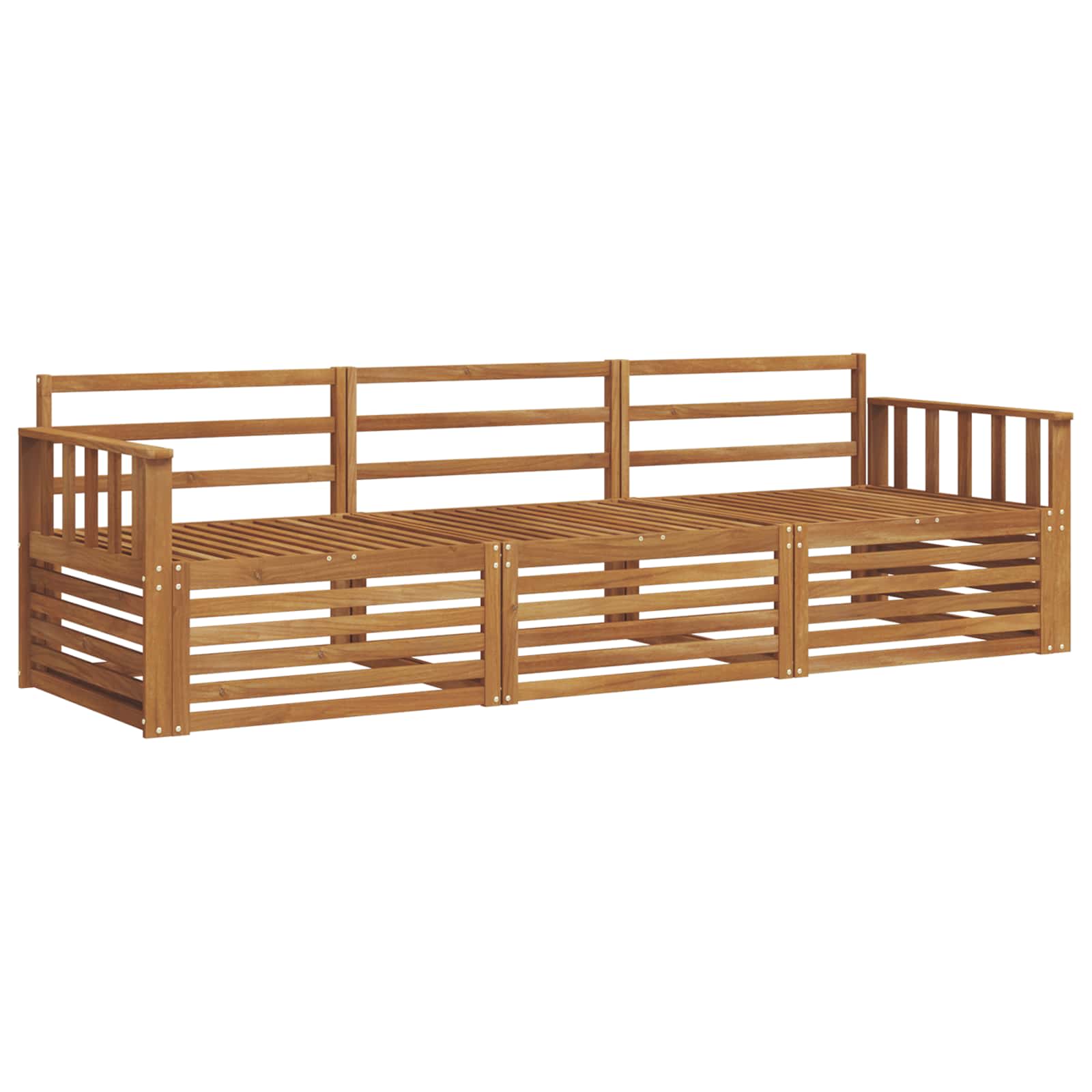 Ensemble de canapés d'extérieur 3 pcs Naturel - XIOS