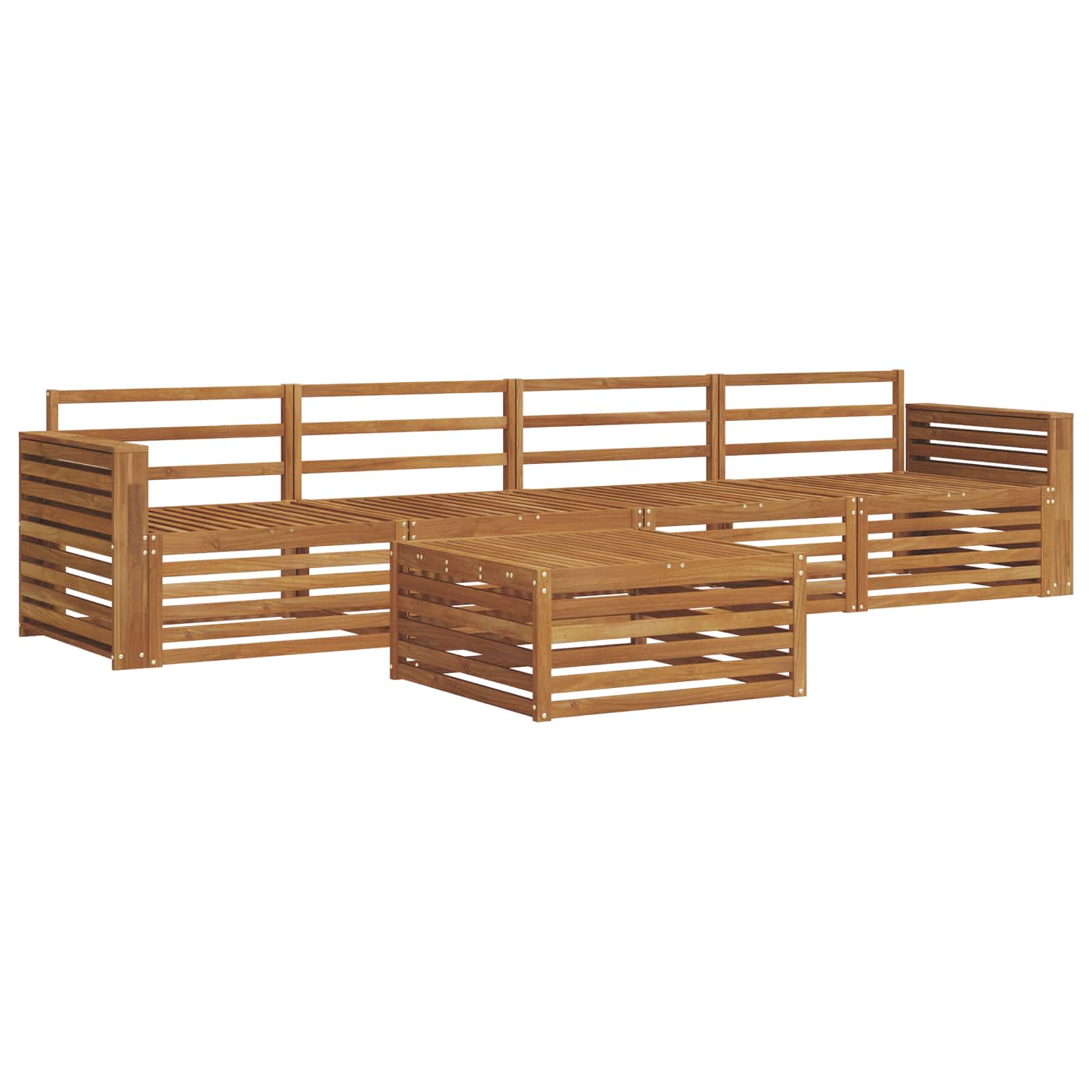 Ensemble de canapés d'extérieur 5 pcs Naturel - XIOS