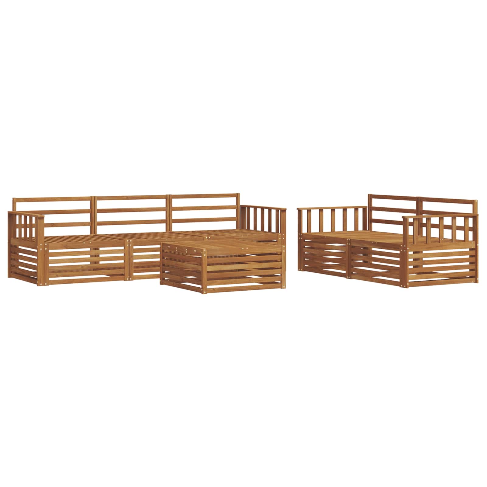 Ensemble de canapés d'extérieur 6 pcs Naturel - XIOS