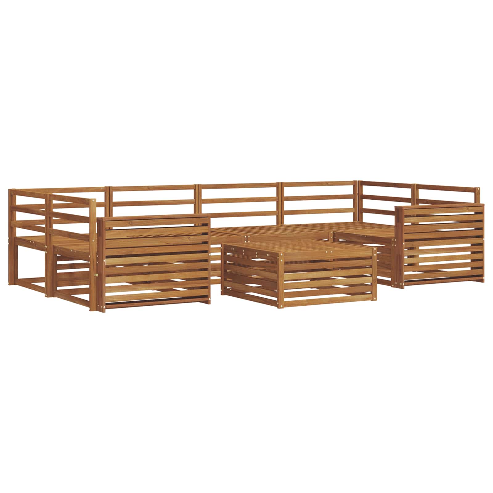Ensemble de canapés d'extérieur 7 pcs Naturel - XIOS