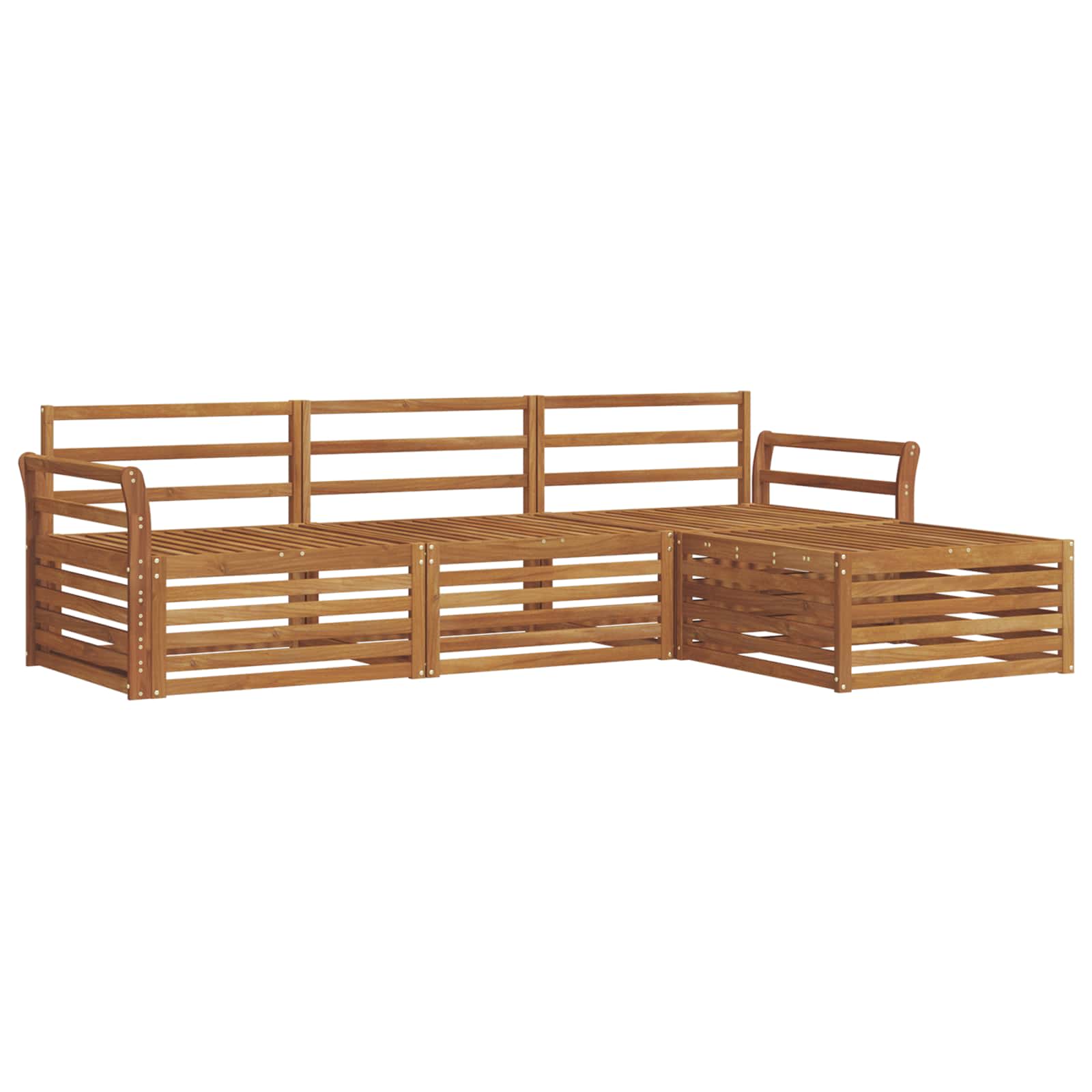 Ensemble de canapés d'extérieur Naturel 254 x 162,5 x 73 cm - XIOS
