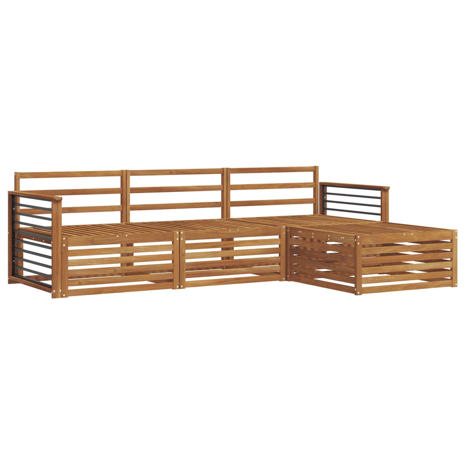 Ensemble de canapés d'extérieur Naturel 249,5 x 162,5 x 73 cm - XIOS