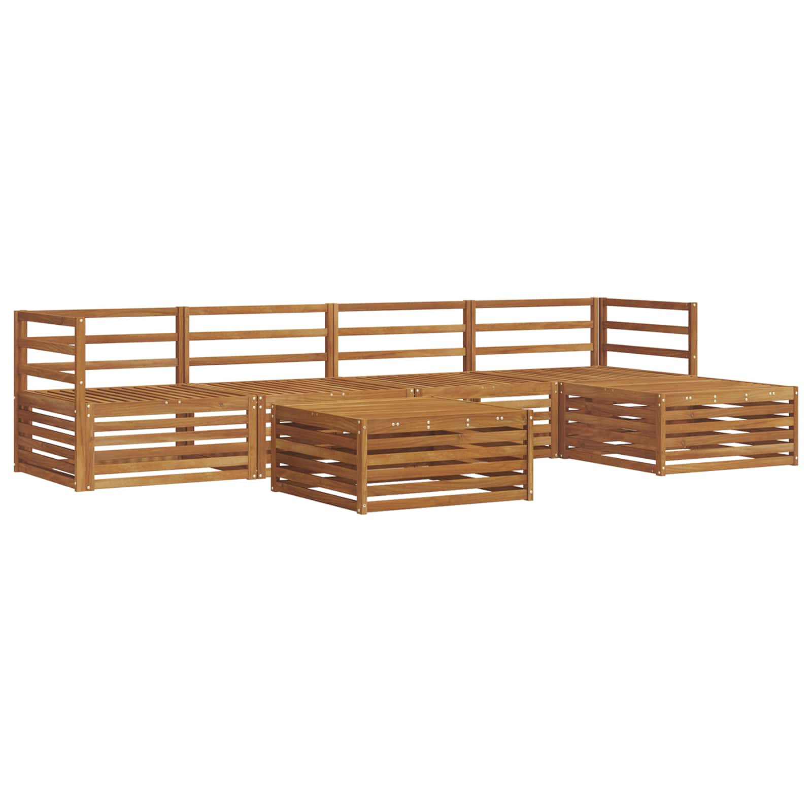 Ensemble de canapés d'extérieur 6 pcs Naturel - XIOS