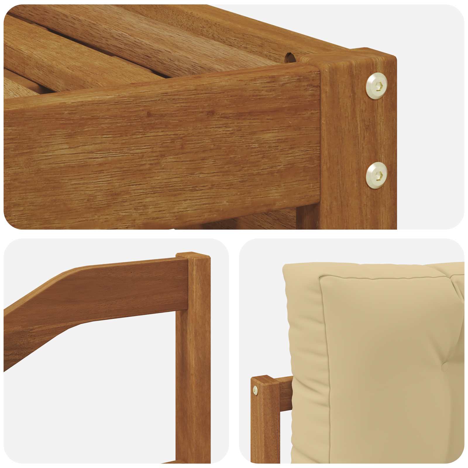 Ensemble de canapés d'extérieur 6 pcs Naturel et Beige - XIOS