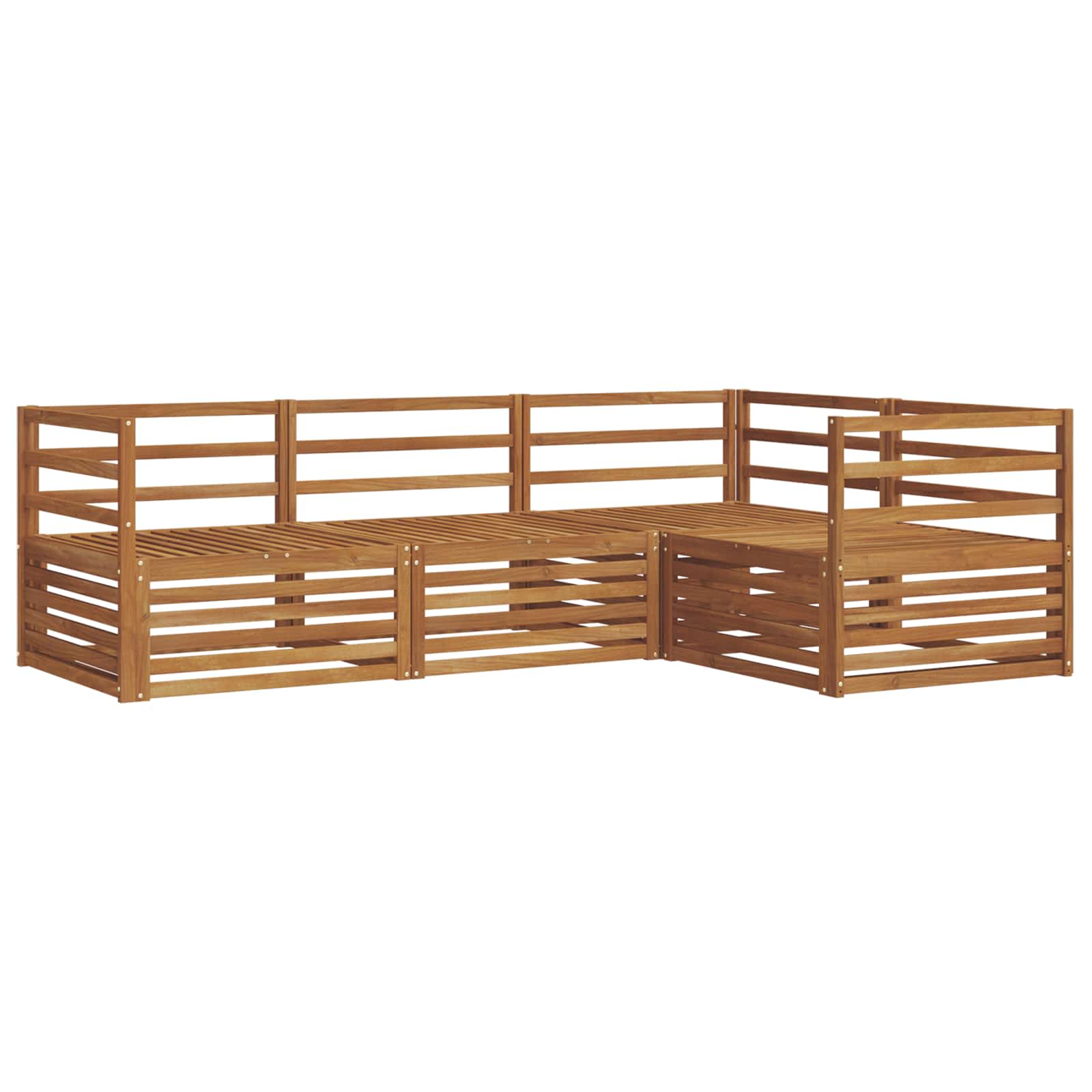 Ensemble de canapés d'extérieur 4 pcs Naturel - XIOS