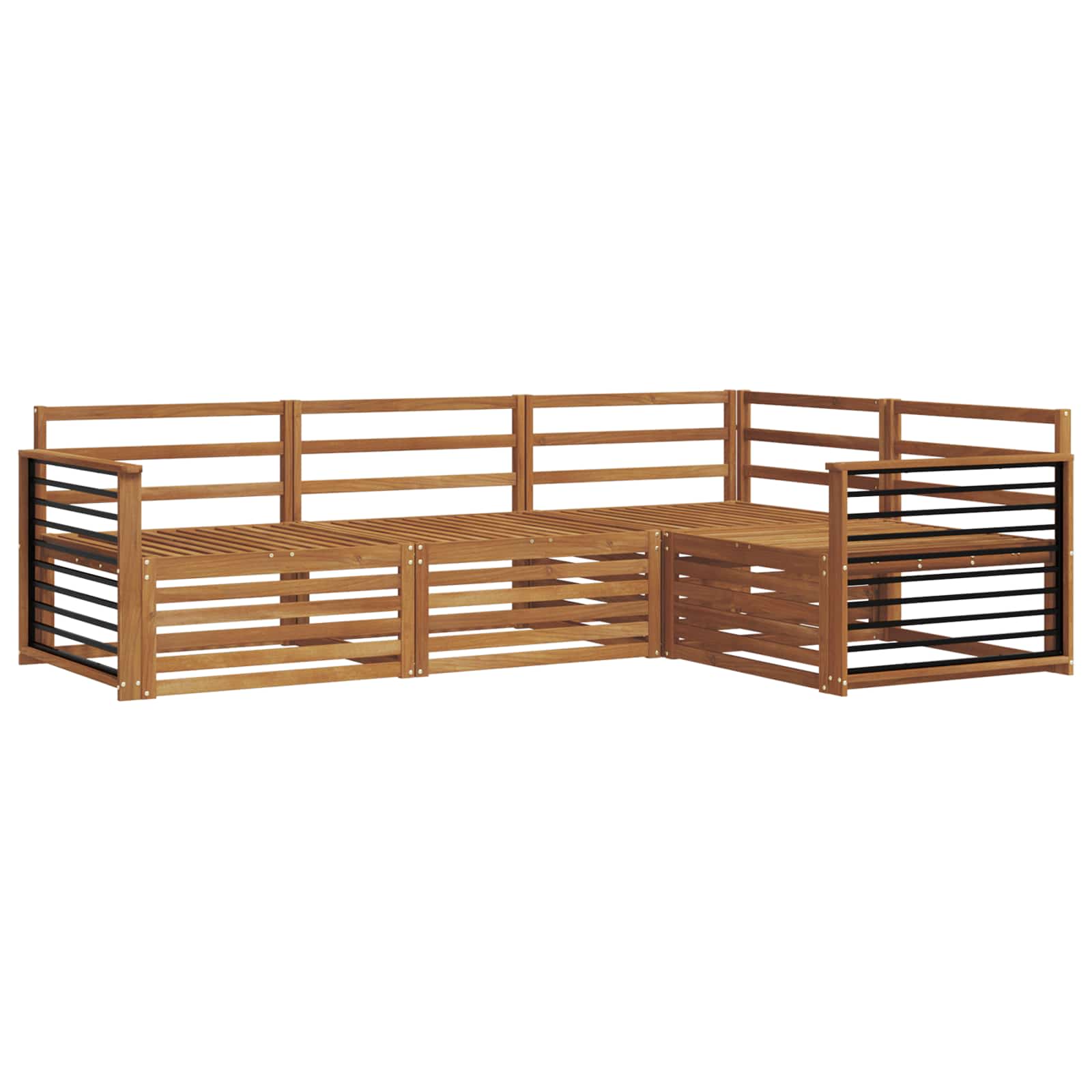 Ensemble de canapés d'extérieur 4 pcs Naturel - XIOS