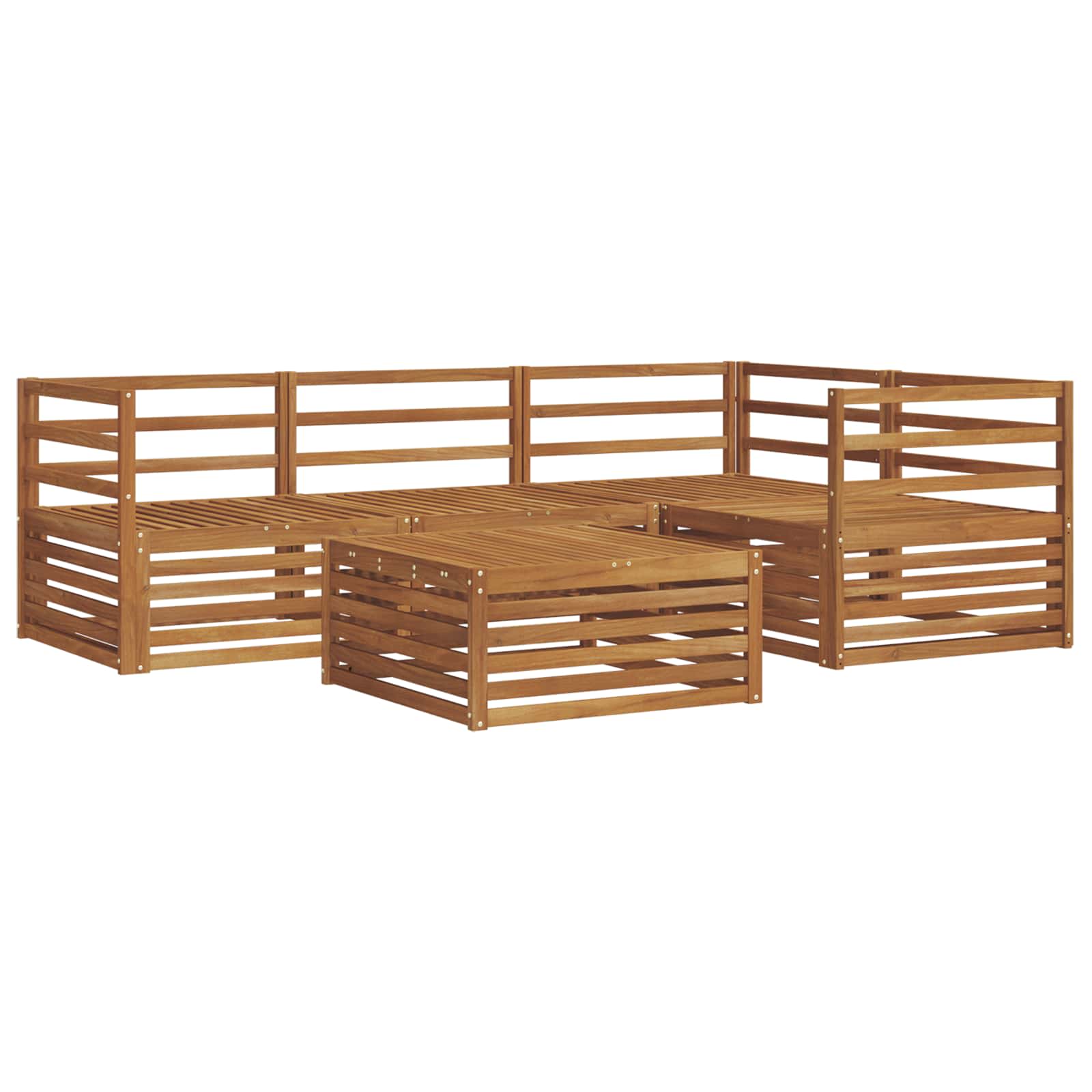Ensemble de canapés d'extérieur 5 pcs Naturel - XIOS