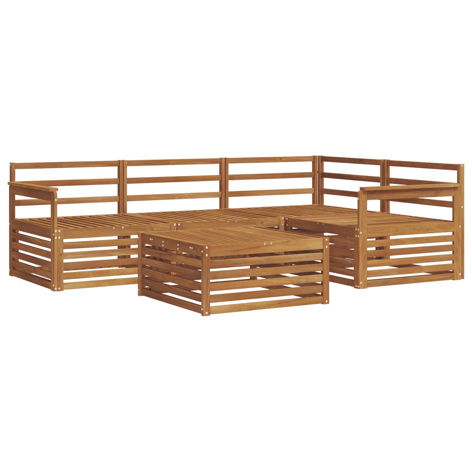 Ensemble de canapés d'extérieur 5 pcs Naturel - XIOS