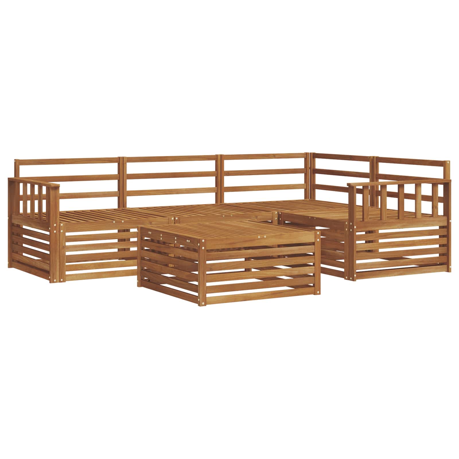 Ensemble de canapés d'extérieur 5 pcs Naturel - XIOS